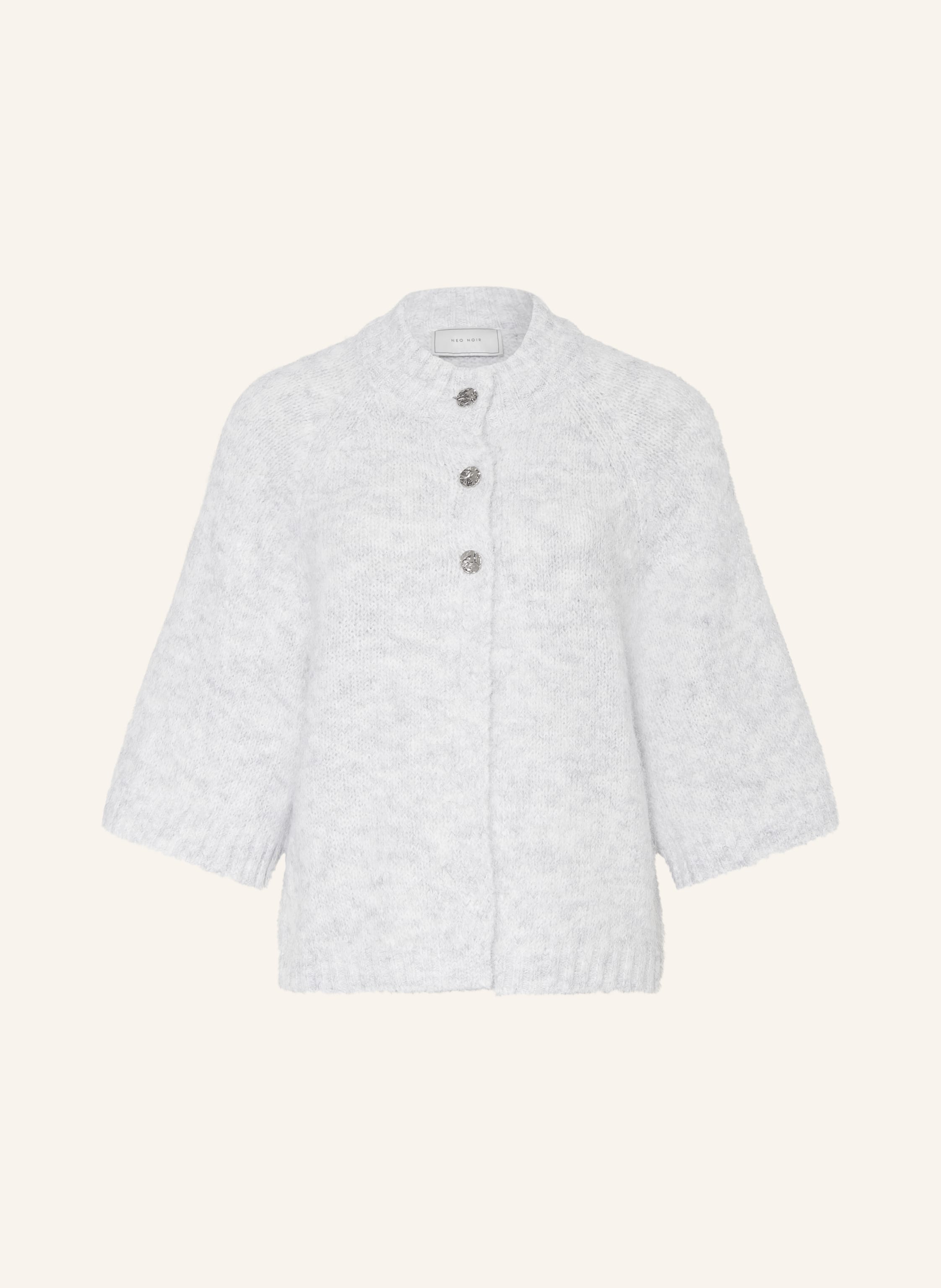 Neo Noir Strickjacke Benuta Mit 3/4-Arm grau