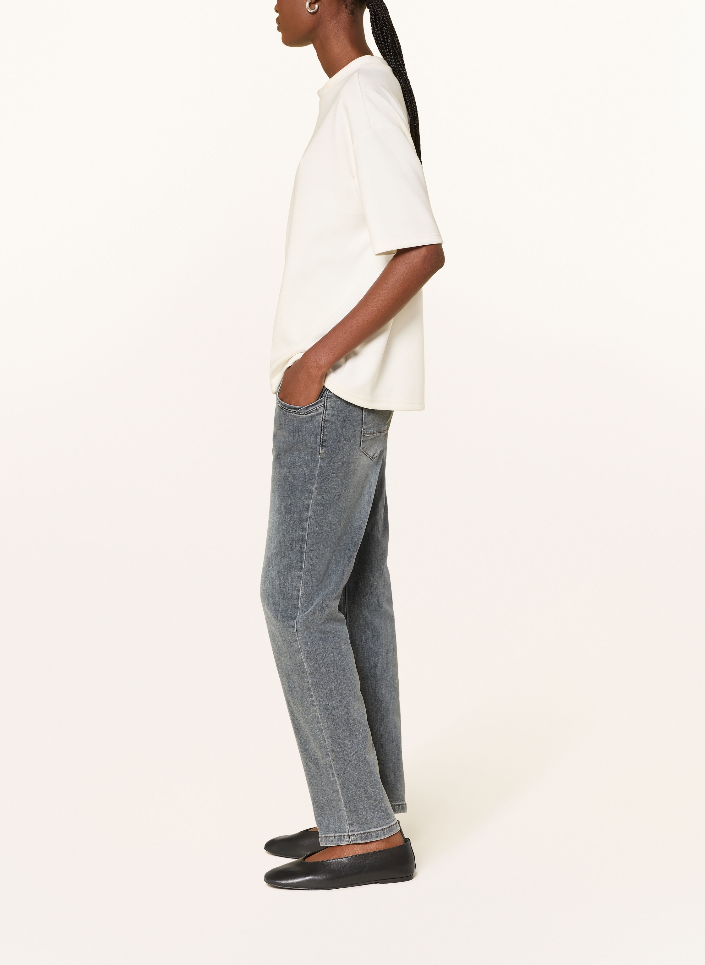 Thumbnail - Buena Vista Straight Jeans Anna grau