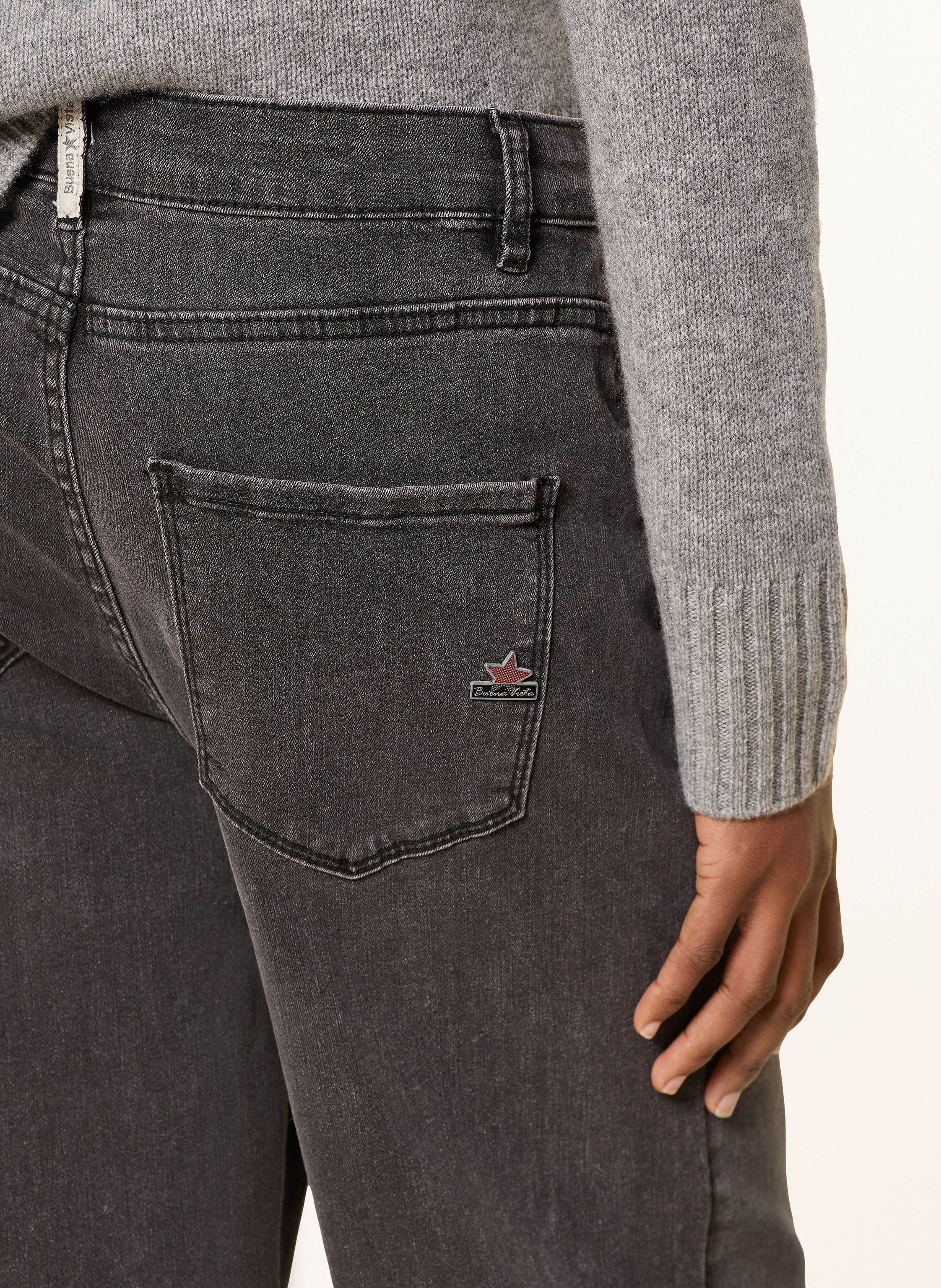 Thumbnail - Buena Vista Wide Leg Jeans schwarz