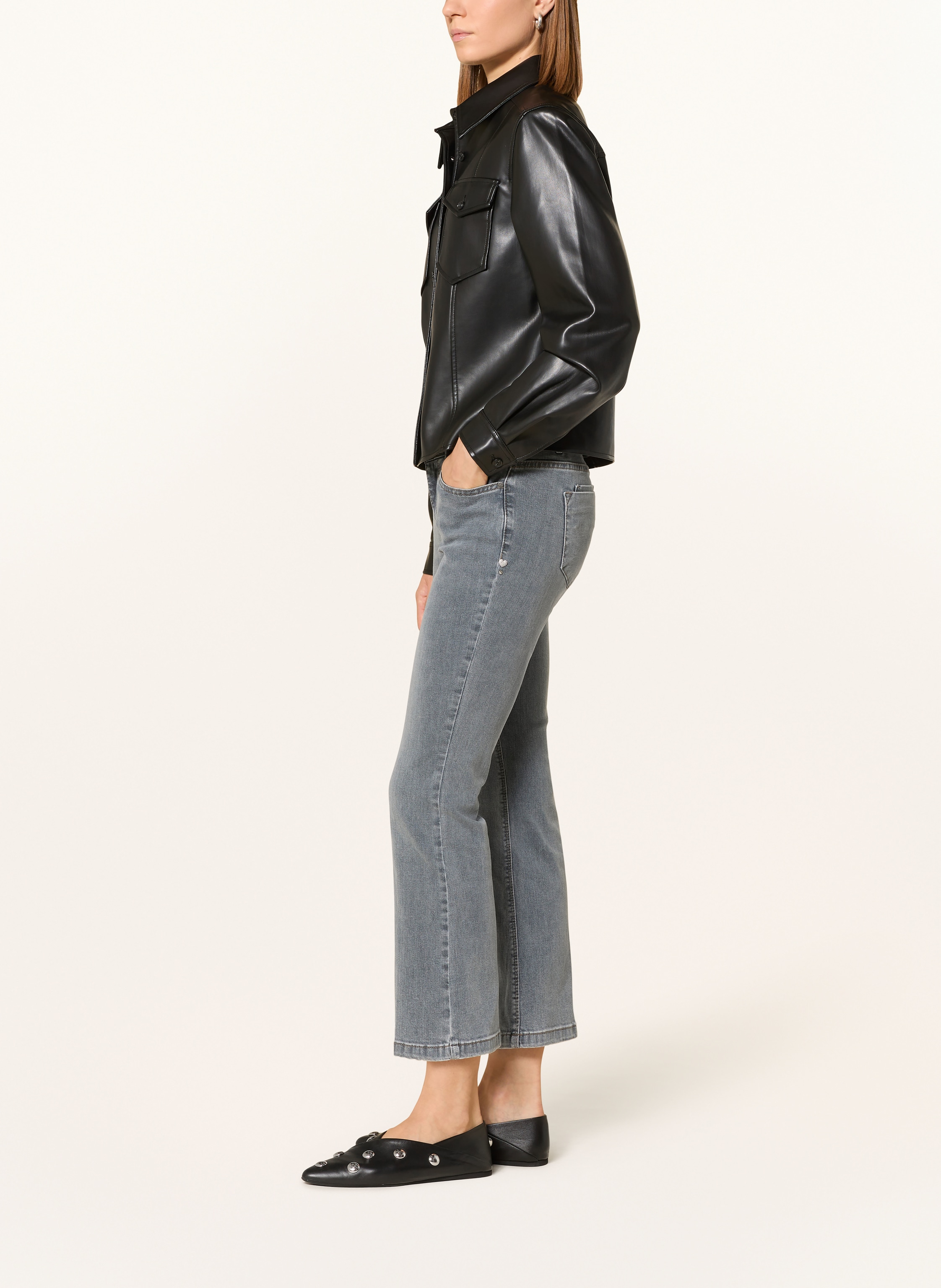 Thumbnail - Buena Vista Cropped Jeans Italy grau