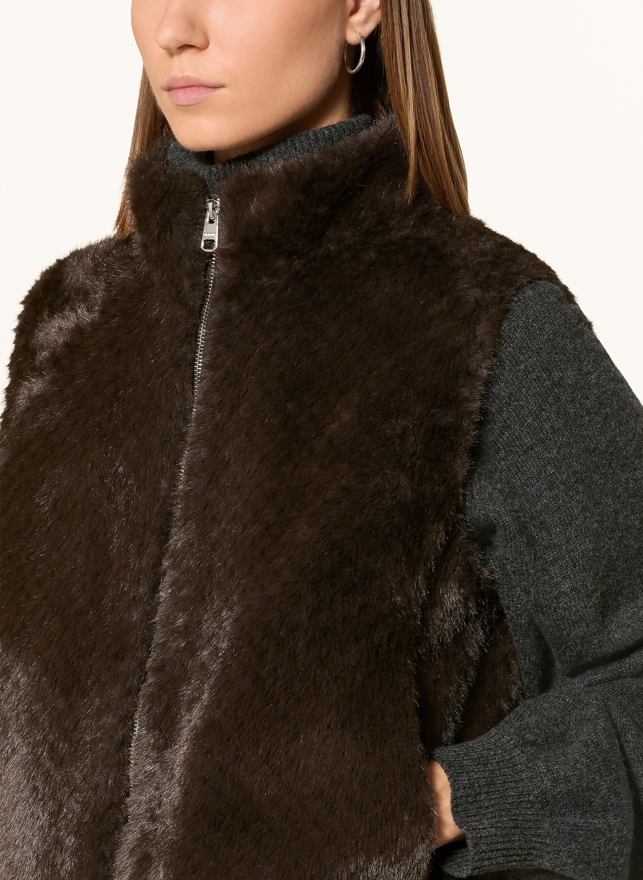 Thumbnail - Cinque Kunstpelz-Weste Ciwarmy braun