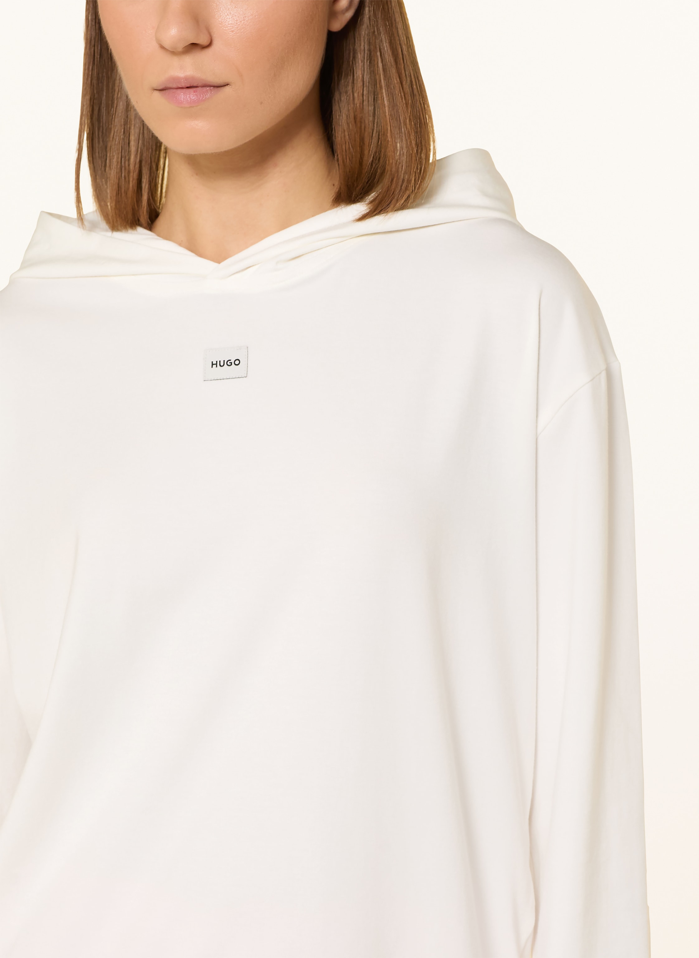 Thumbnail - Hugo Lounge-Hoodie Signature beige