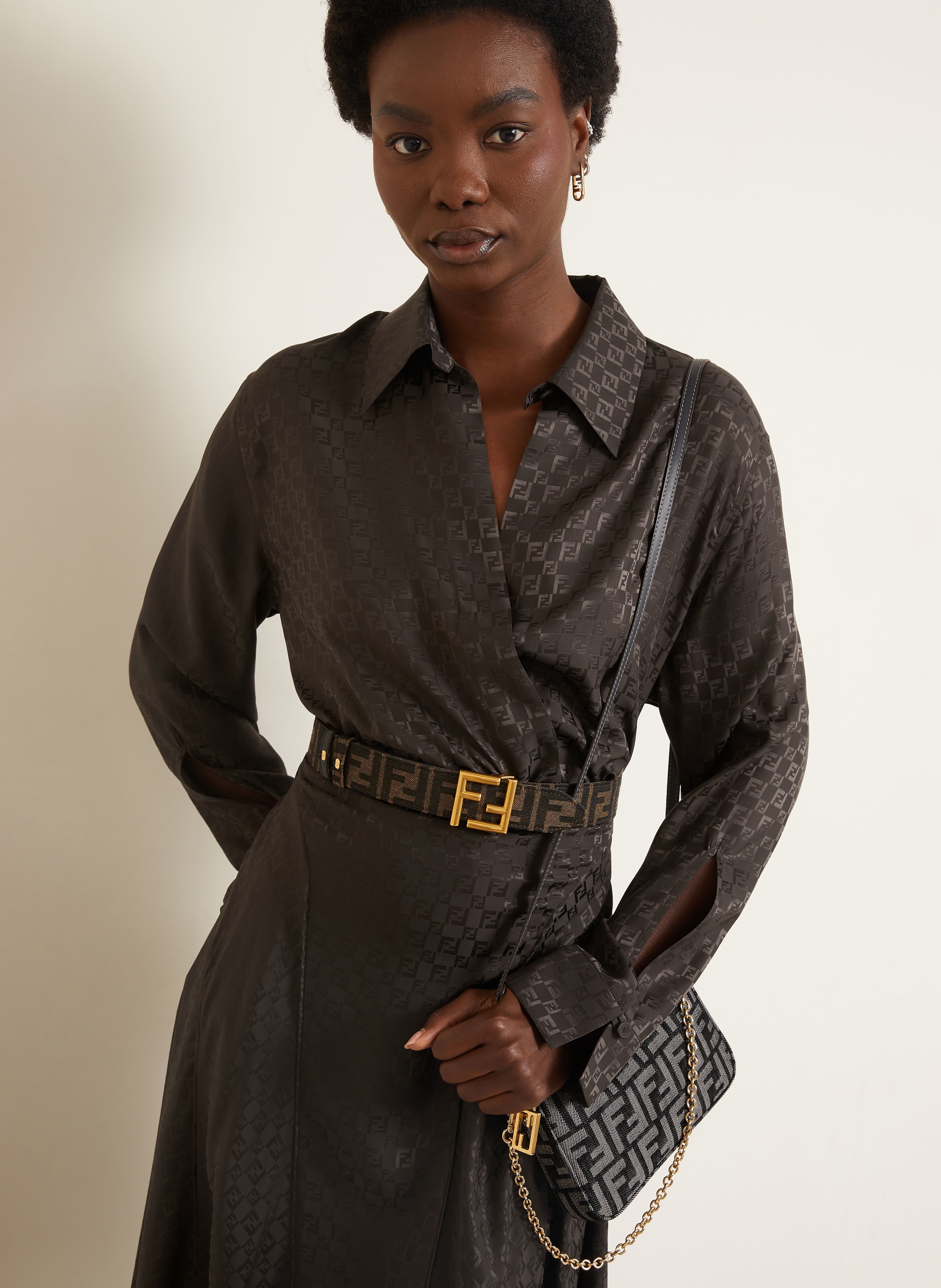 Thumbnail - Fendi Umhängetasche Baguette blau