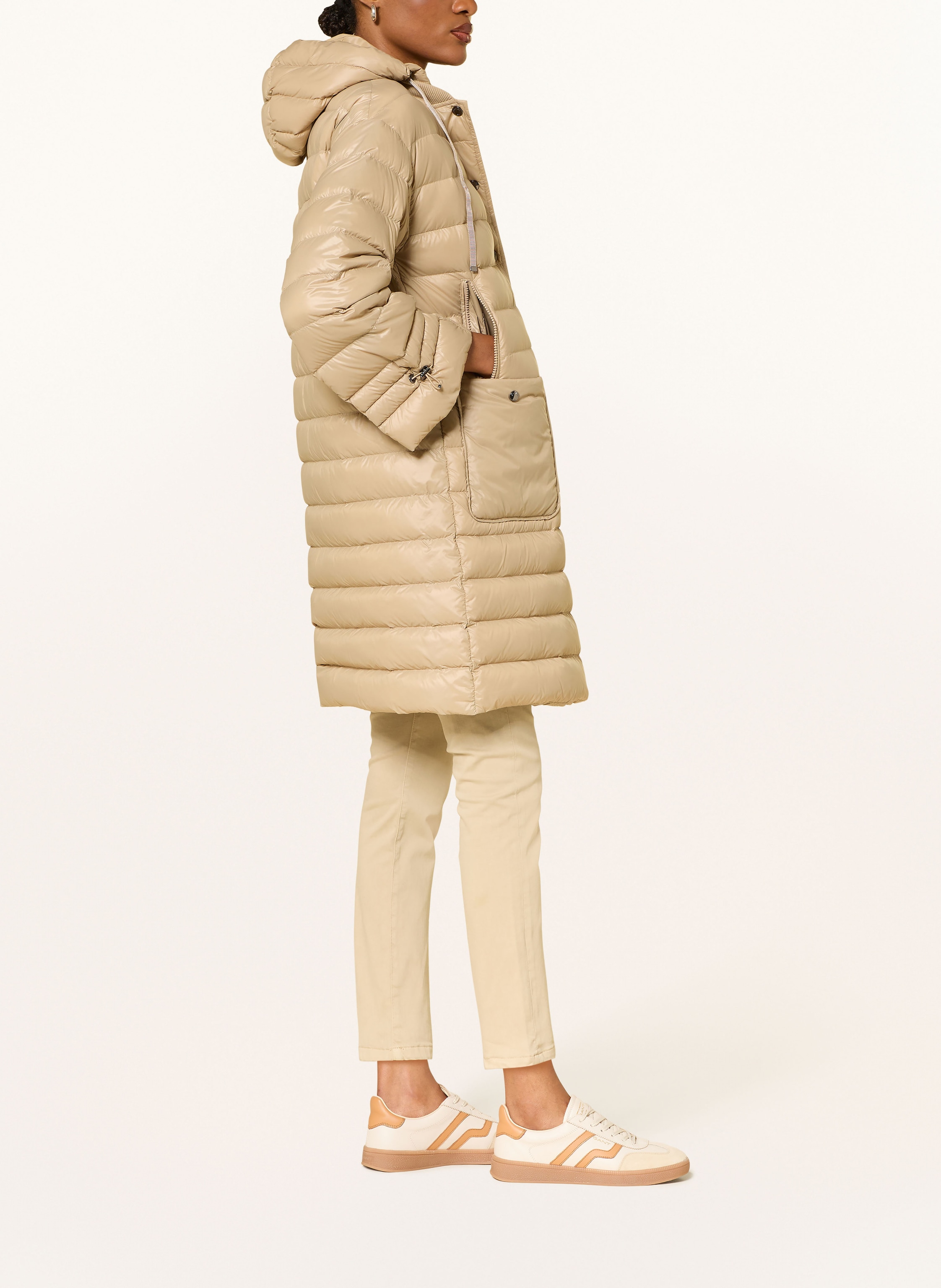 Thumbnail - Bogner Daunenmantel Aretha Mit Abnehmbarer Kapuze beige