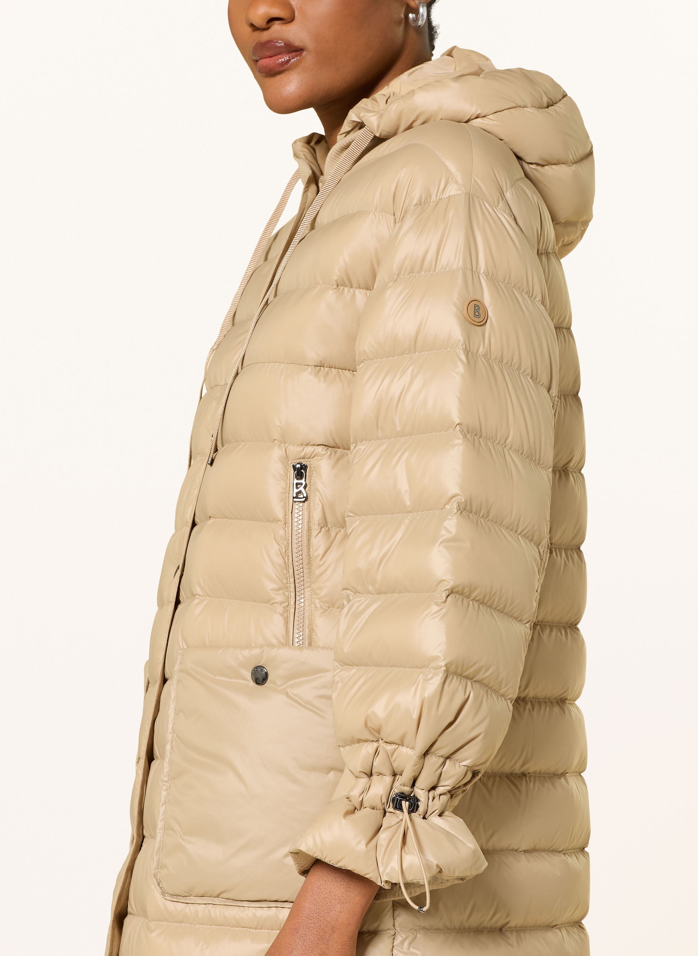 Thumbnail - Bogner Daunenmantel Aretha Mit Abnehmbarer Kapuze beige