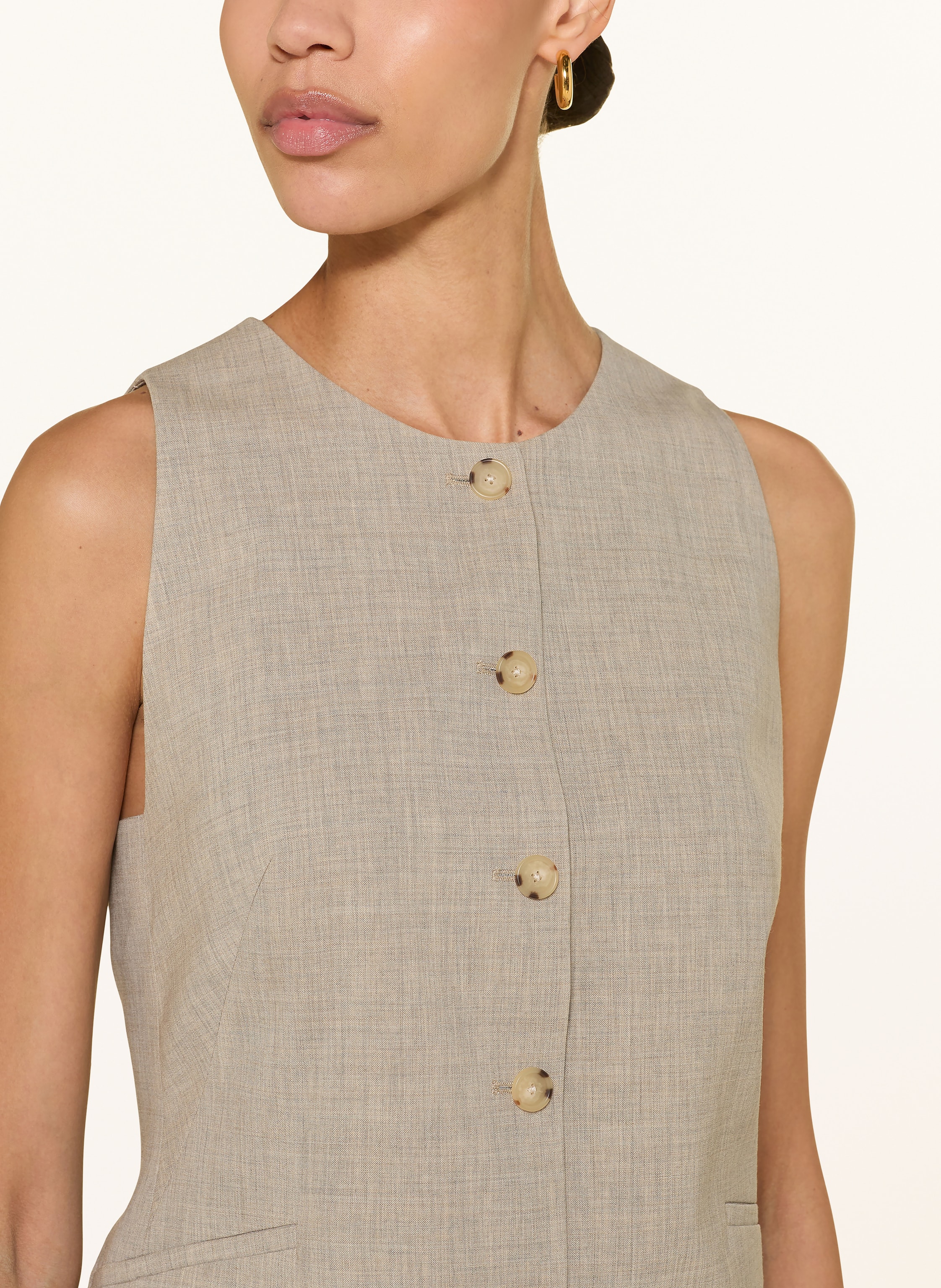 Thumbnail - Boss Blazerweste Juleran beige