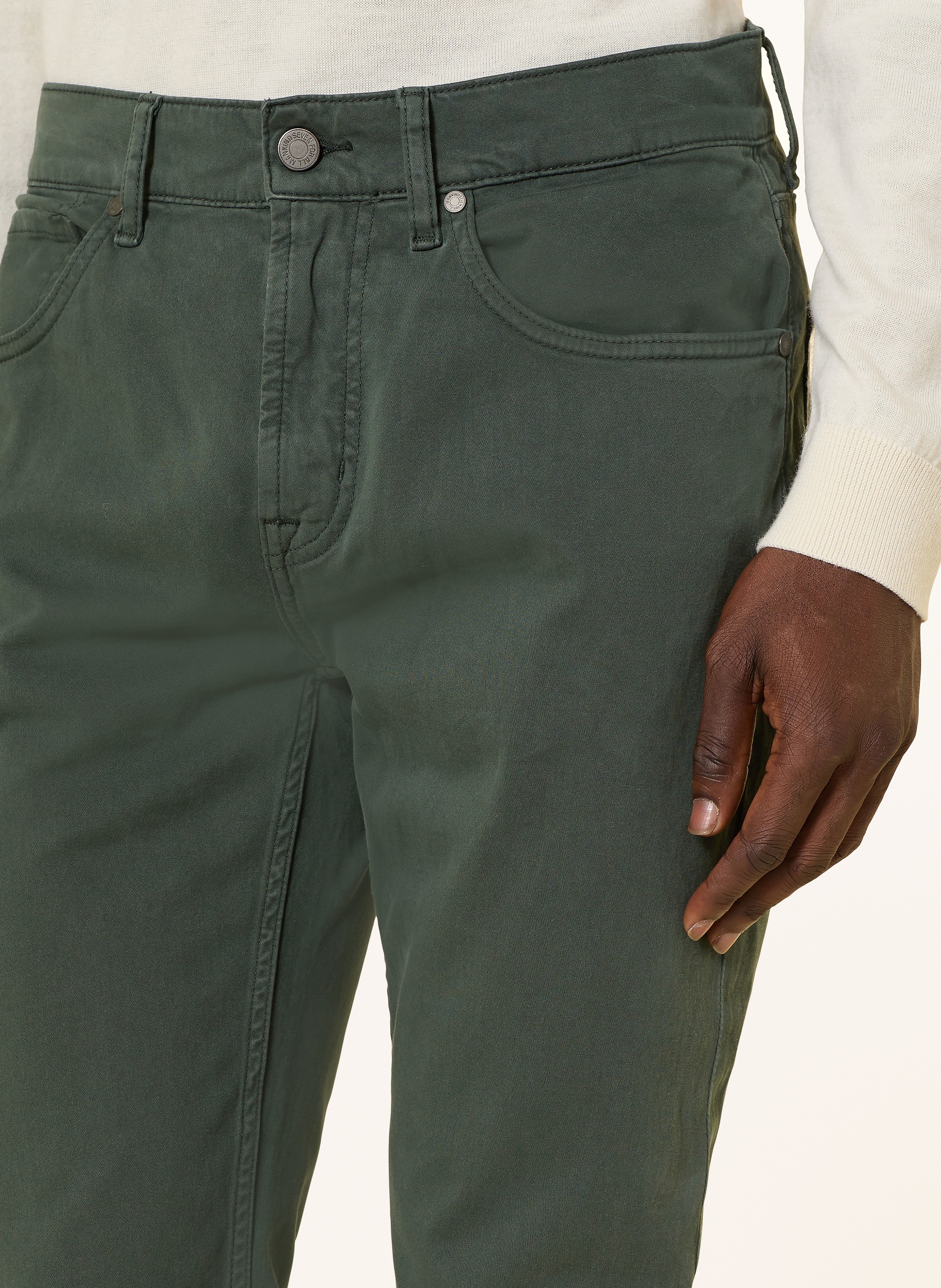Thumbnail - 7 For All Mankind Hose The Straight 34 Straight Fit gruen