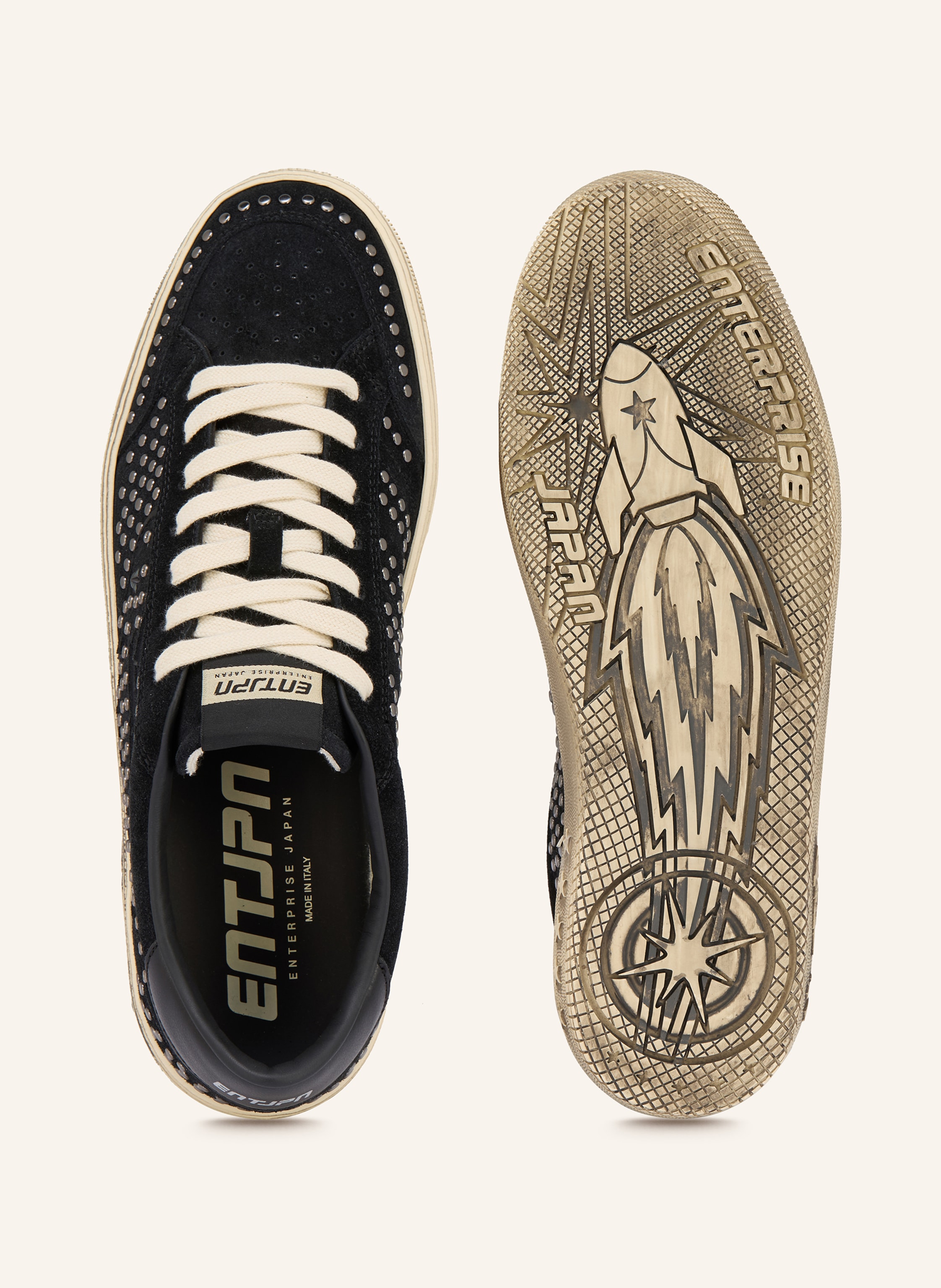 Thumbnail - Enterprise Japan Sneaker Jupiter Rocket 3 Mit Nietenbesatz schwarz