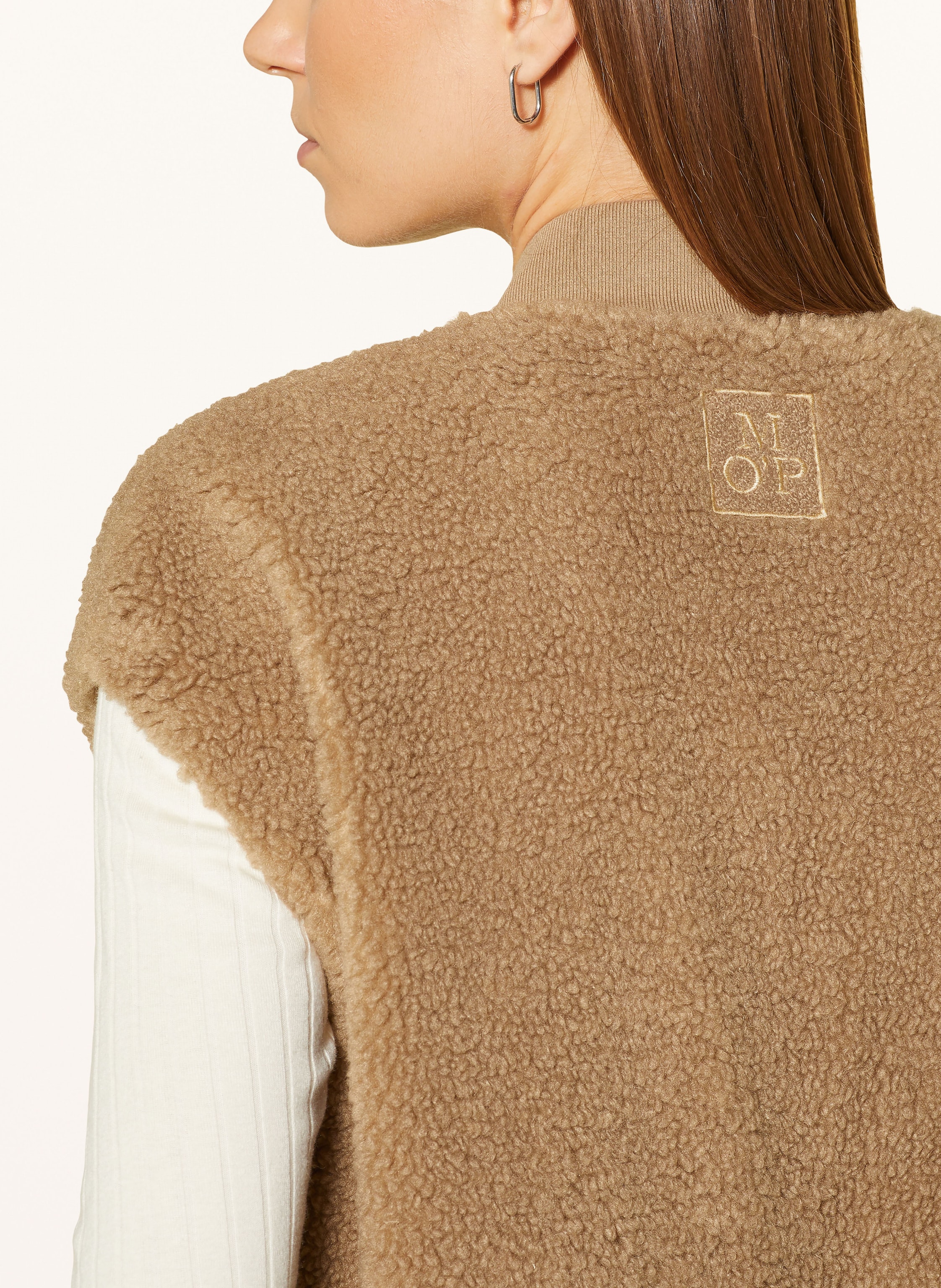 Thumbnail - Marc O'polo Teddyfell-Weste braun