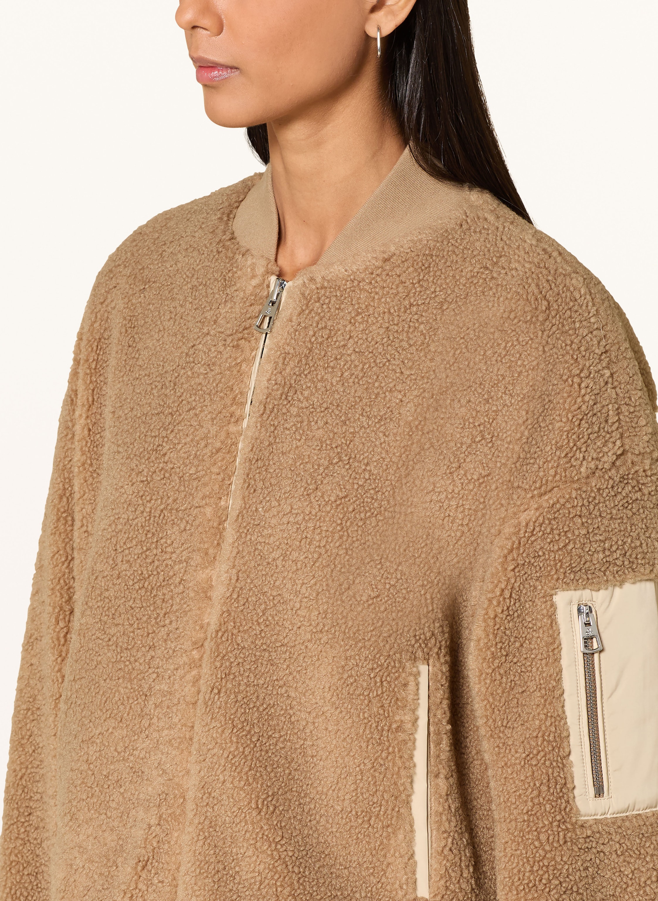 Thumbnail - Marc O'polo Blouson Aus Teddyfell braun