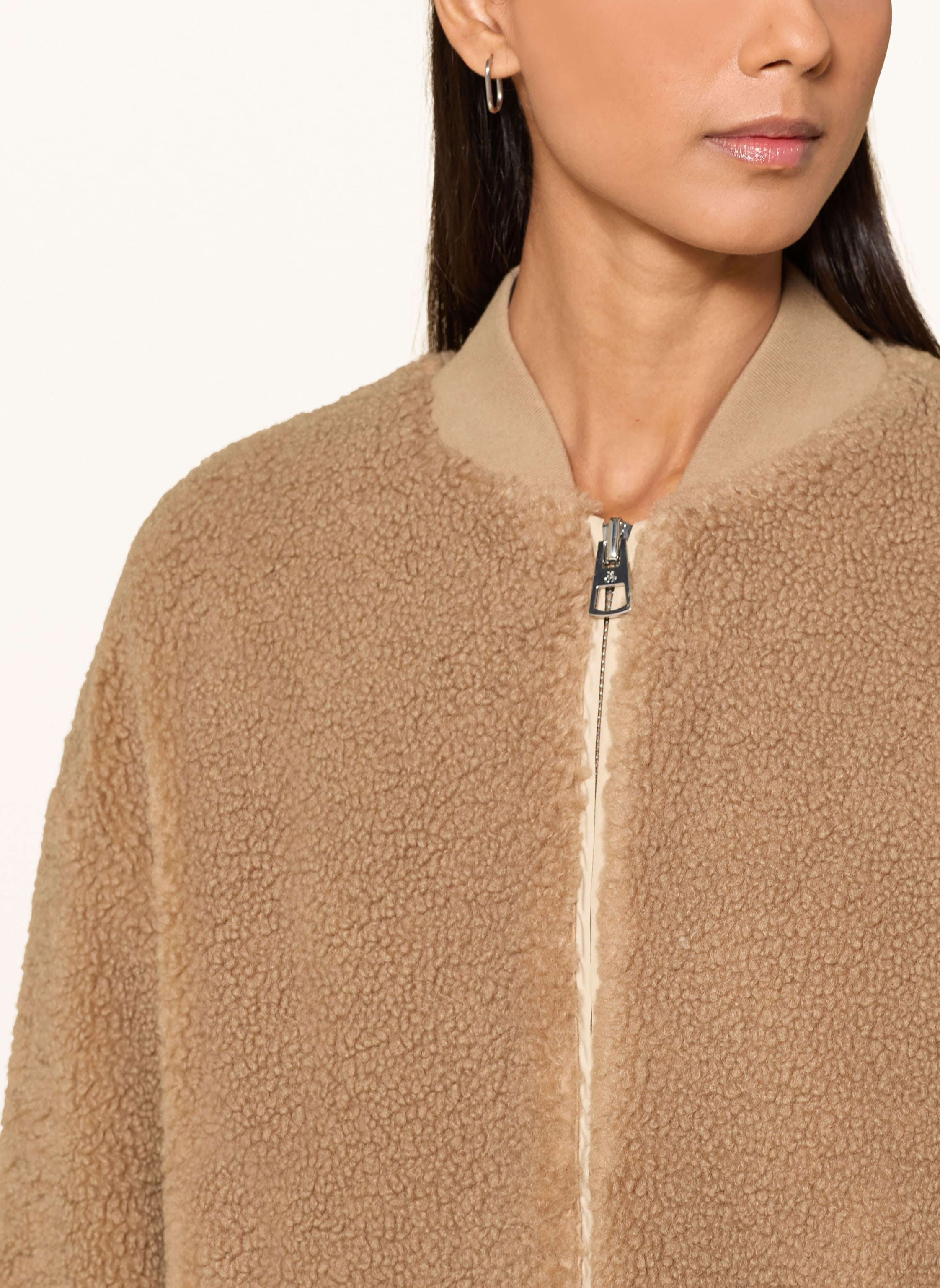 Thumbnail - Marc O'polo Blouson Aus Teddyfell braun