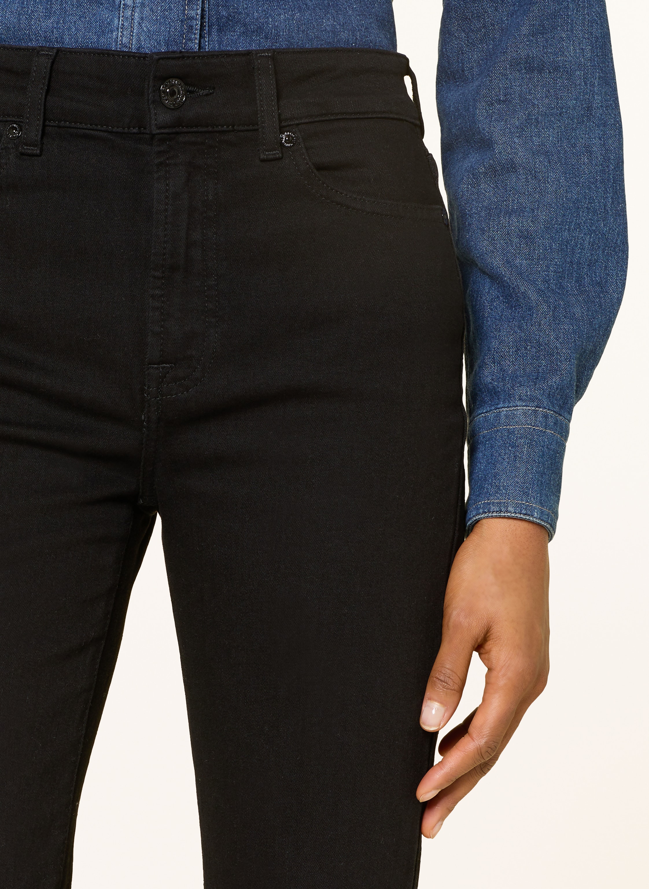 Thumbnail - 7 For All Mankind Bootcut Jeans The Leggy Bootcut schwarz