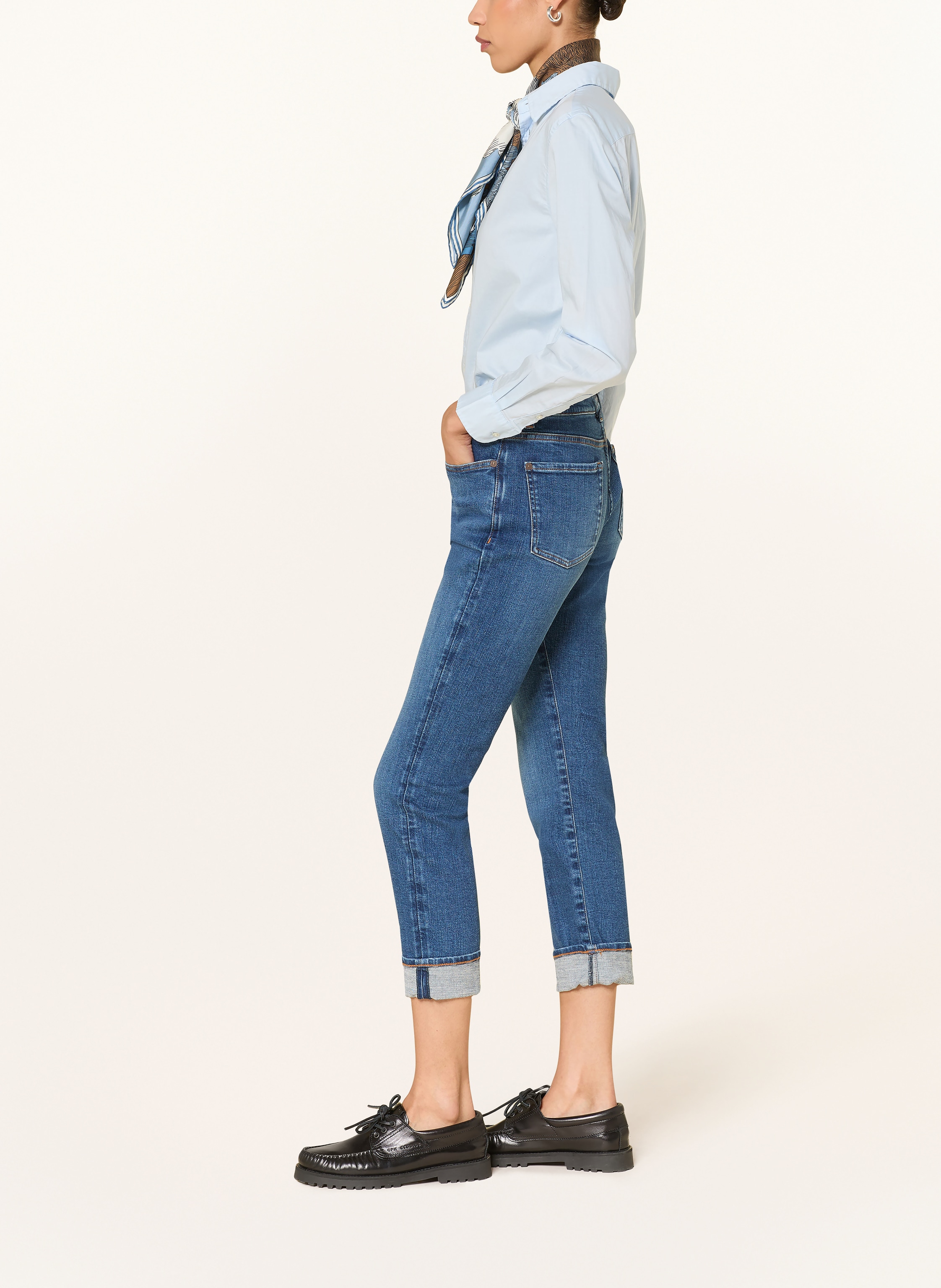 Thumbnail - 7 For All Mankind Cropped Jeans Moonwater blau