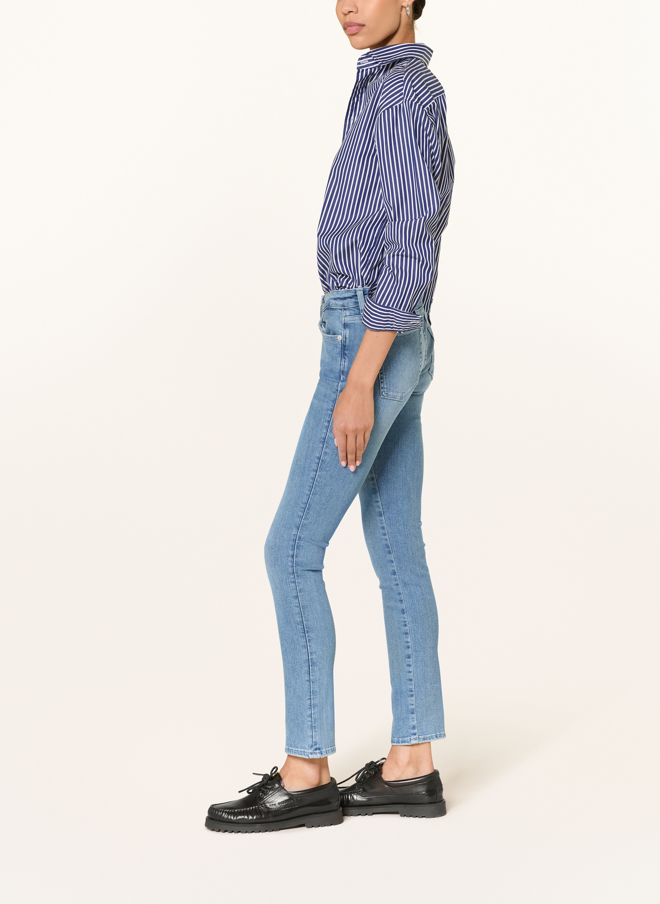 Thumbnail - 7 For All Mankind Skinny Jeans Iceflow blau
