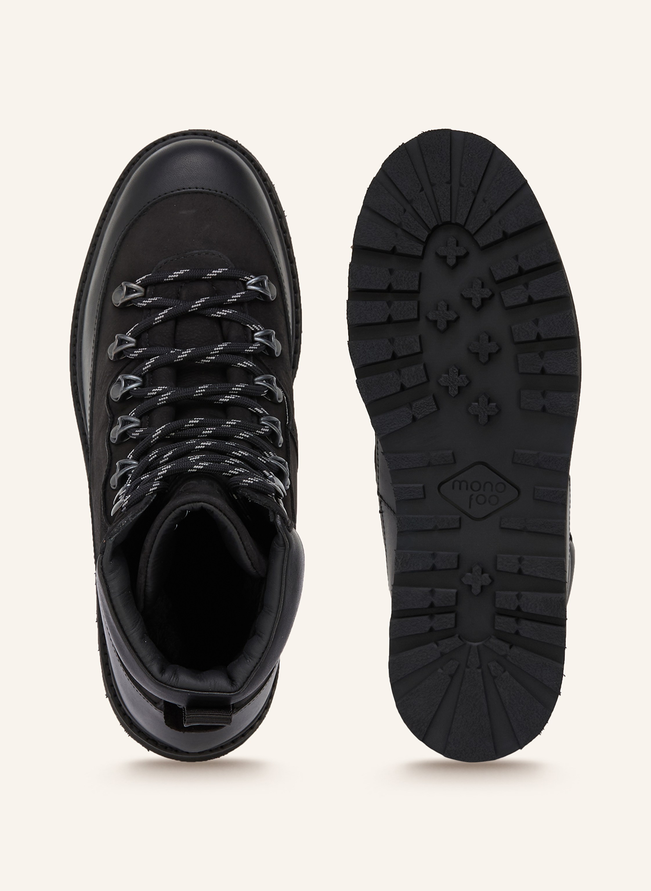 Thumbnail - Mono Schnürboots schwarz