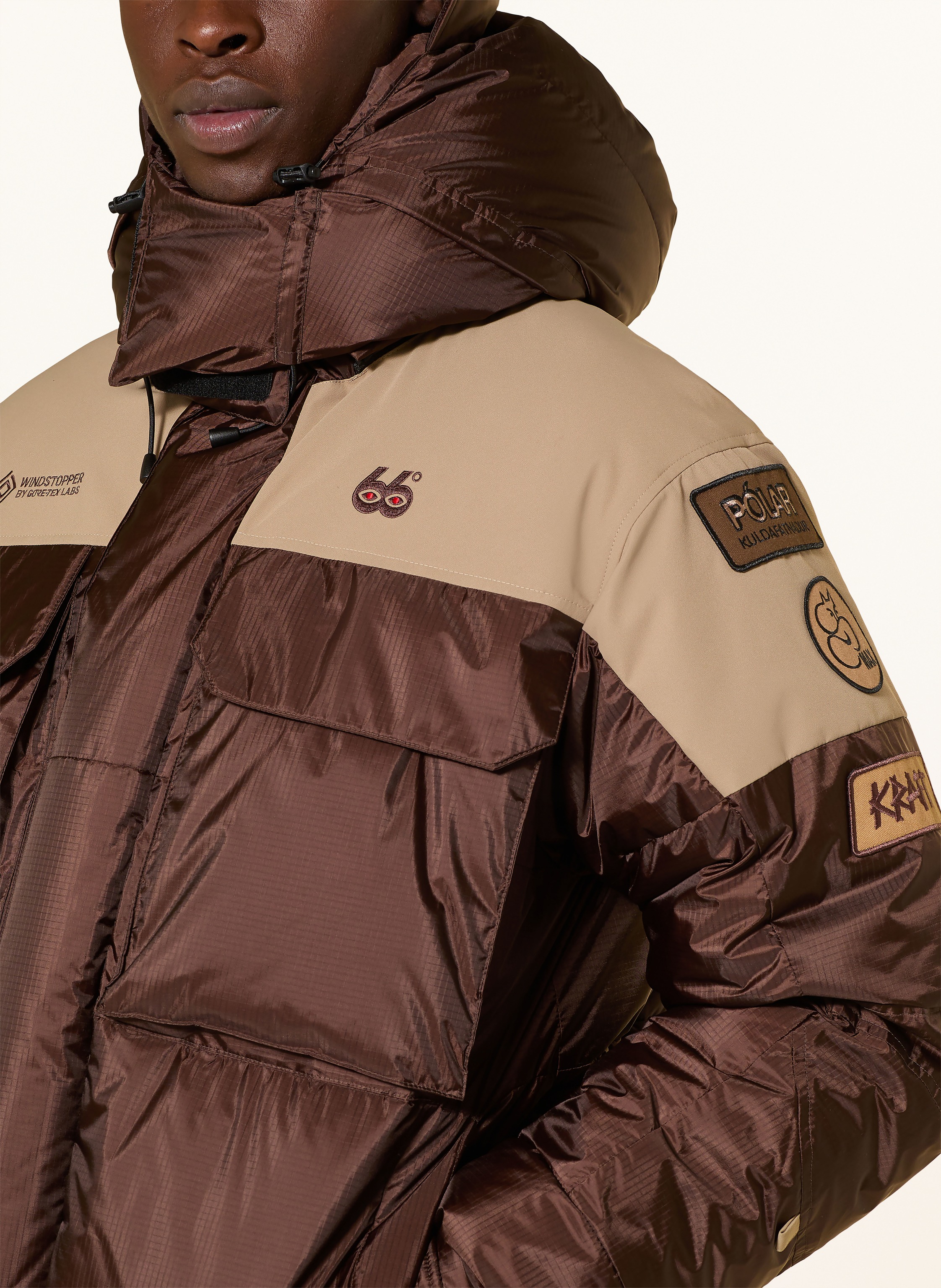 Thumbnail - 66°North Daunenjacke Tindur braun