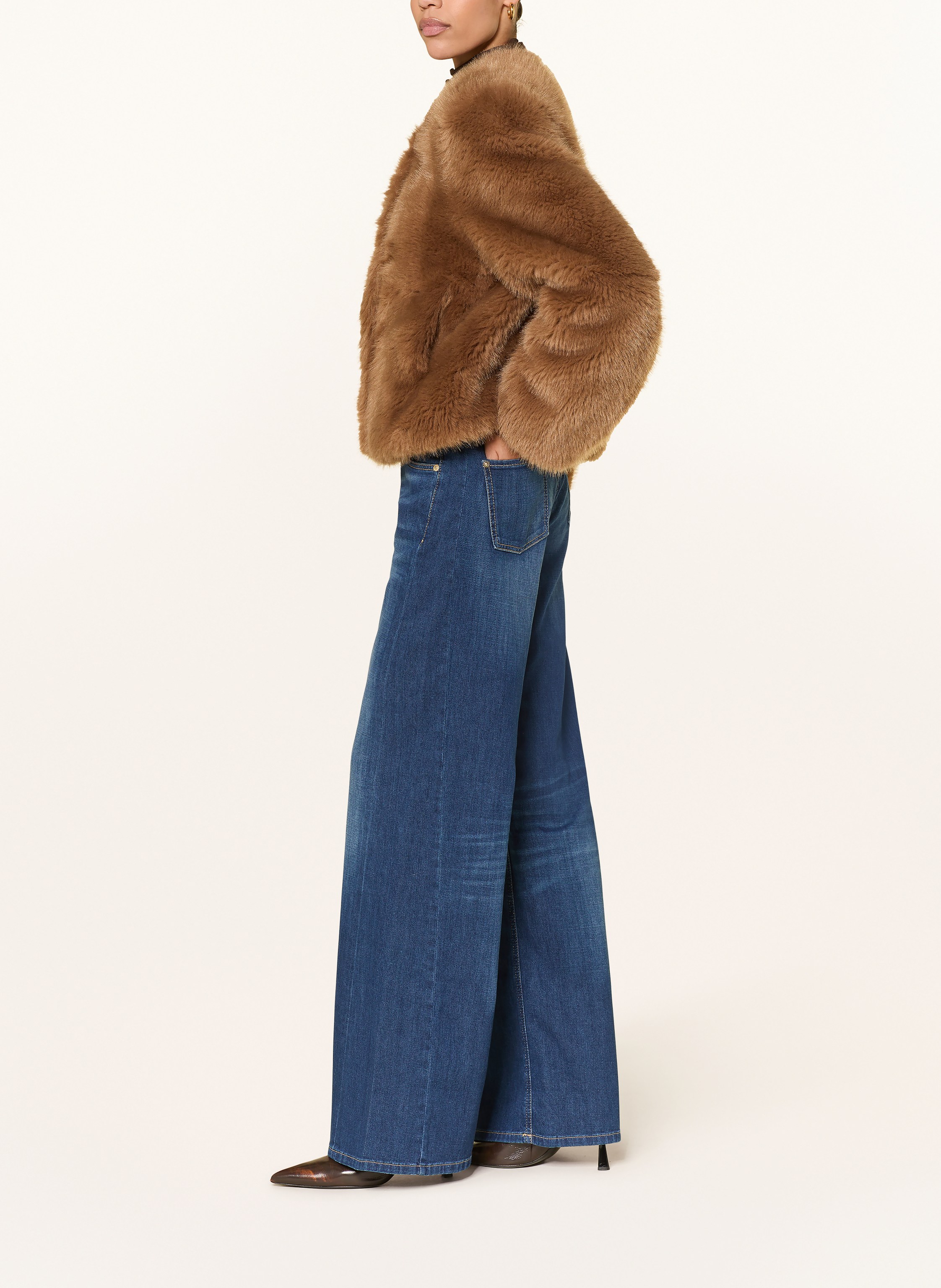 Thumbnail - Cambio Wide Leg Jeans blau