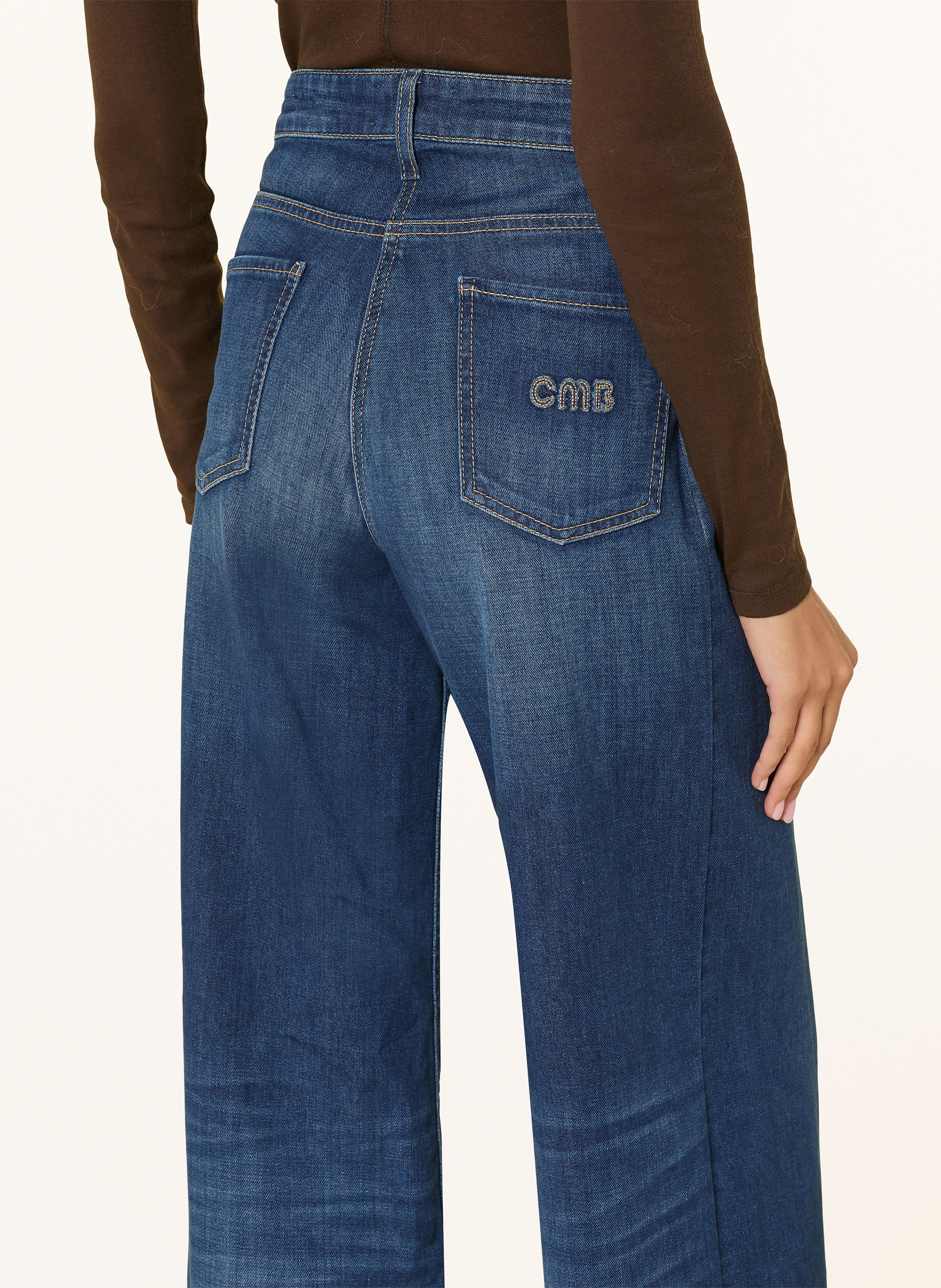 Thumbnail - Cambio Wide Leg Jeans blau