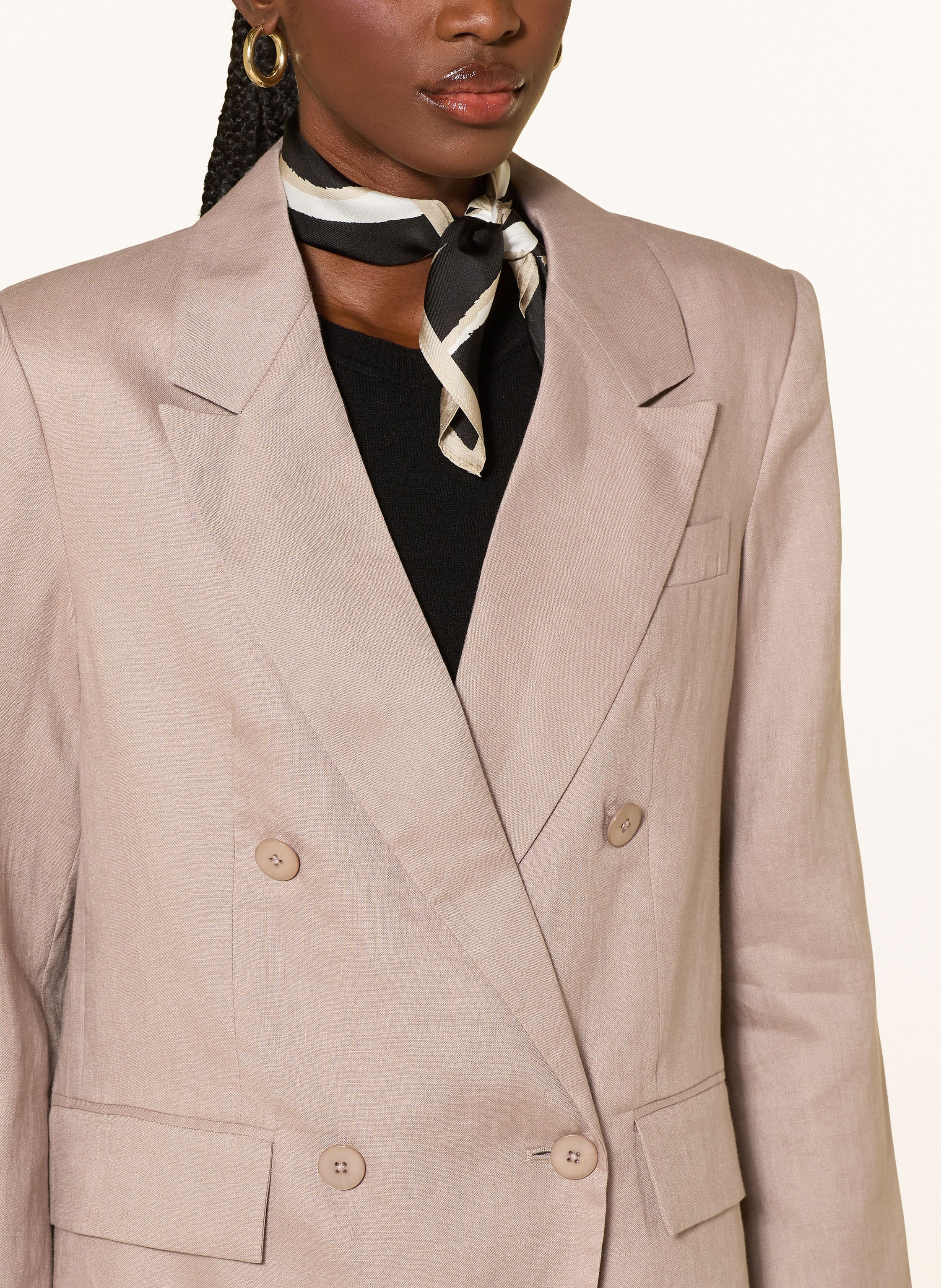 Thumbnail - Mrs & Hugs Leinenblazer beige