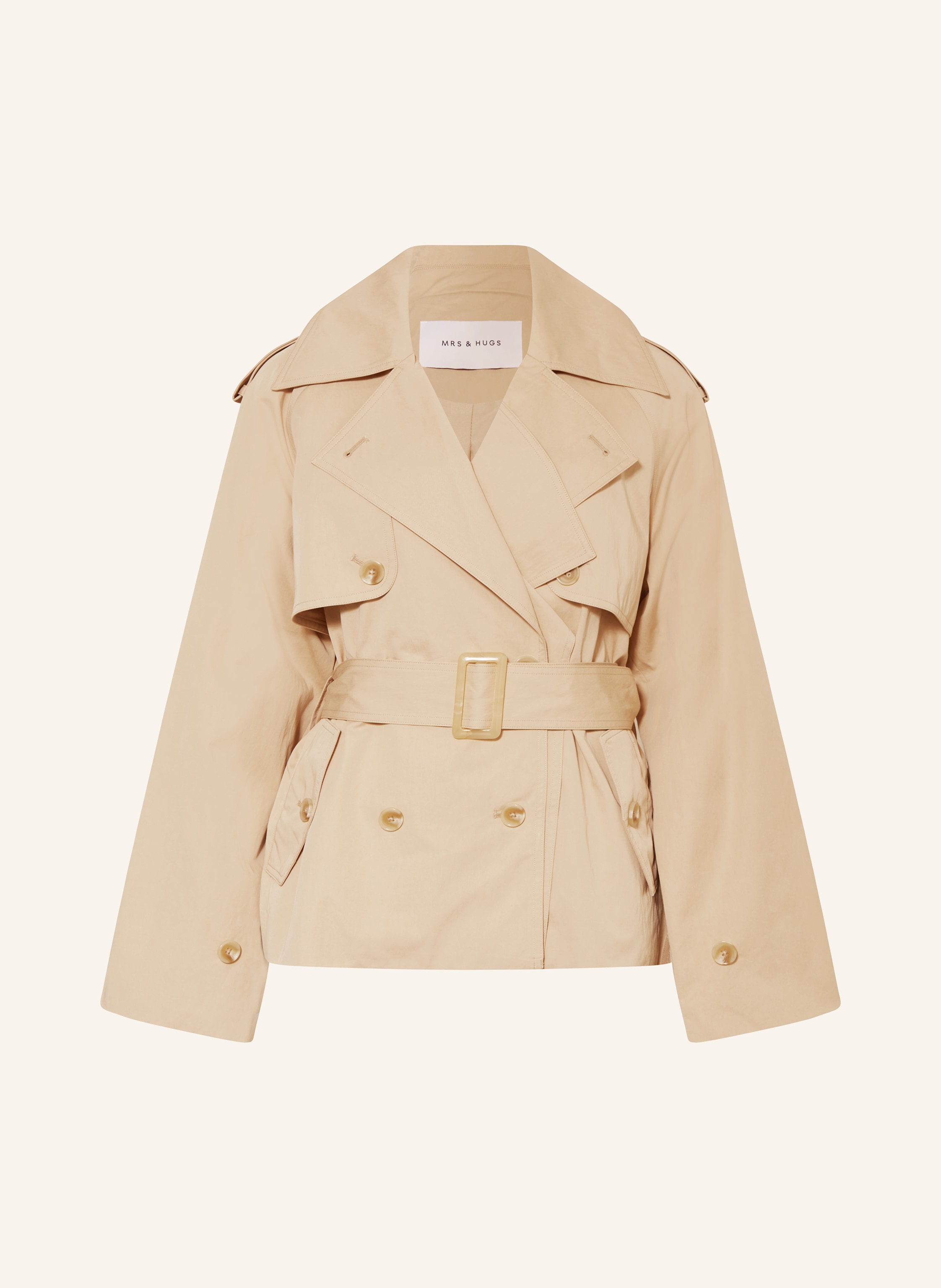 Mrs & Hugs Trench-Jacke beige