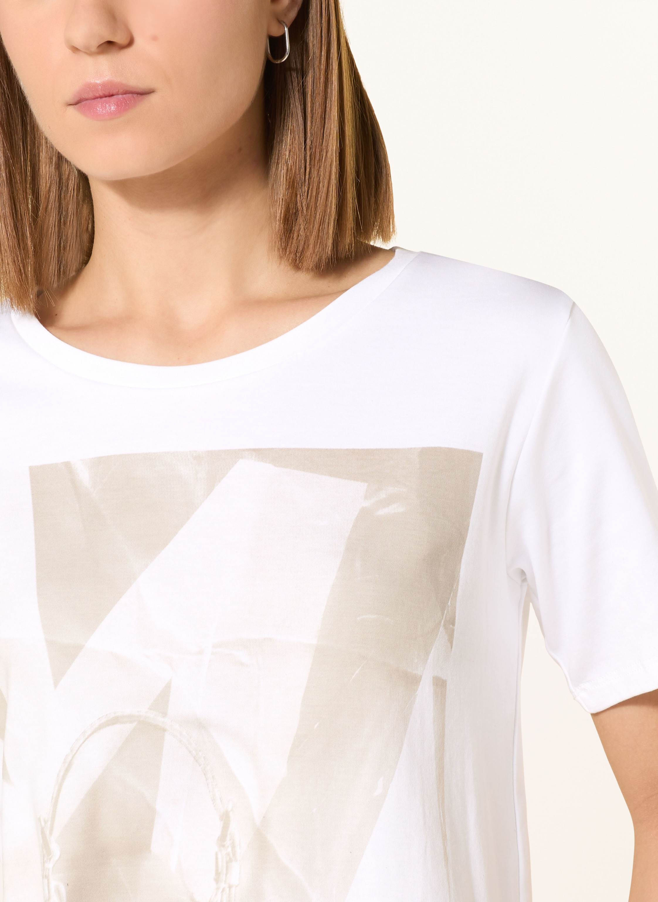 Thumbnail - Monari T-Shirt Mit Schmucksteinen beige