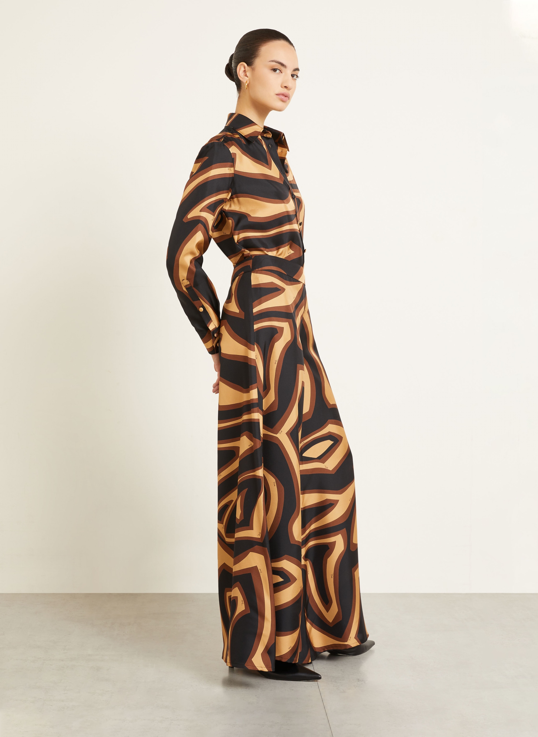 Thumbnail - Pucci Marlenehose Aus Seide schwarz