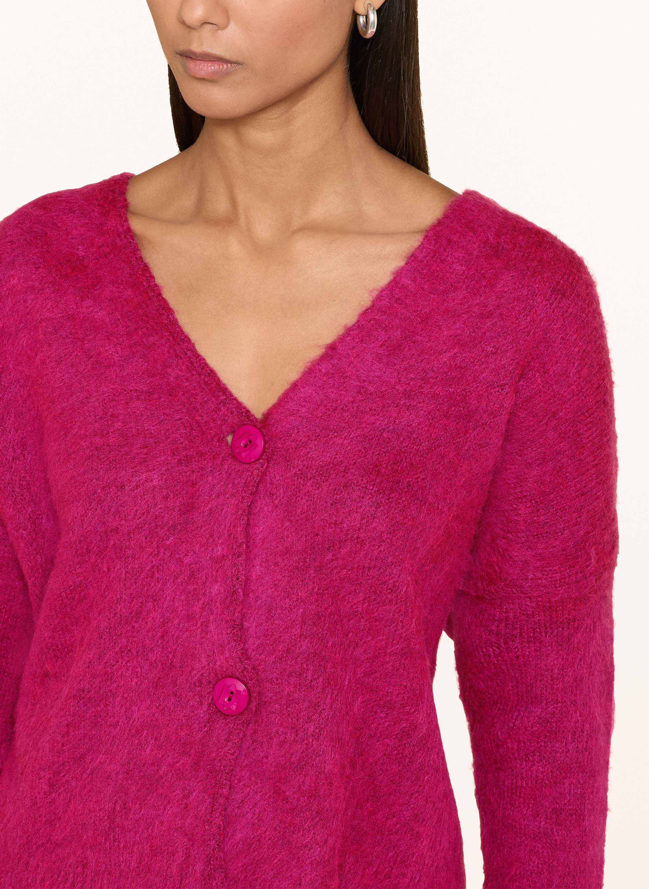 Thumbnail - Miss Goodlife Strickjacke Mit Alpaka pink