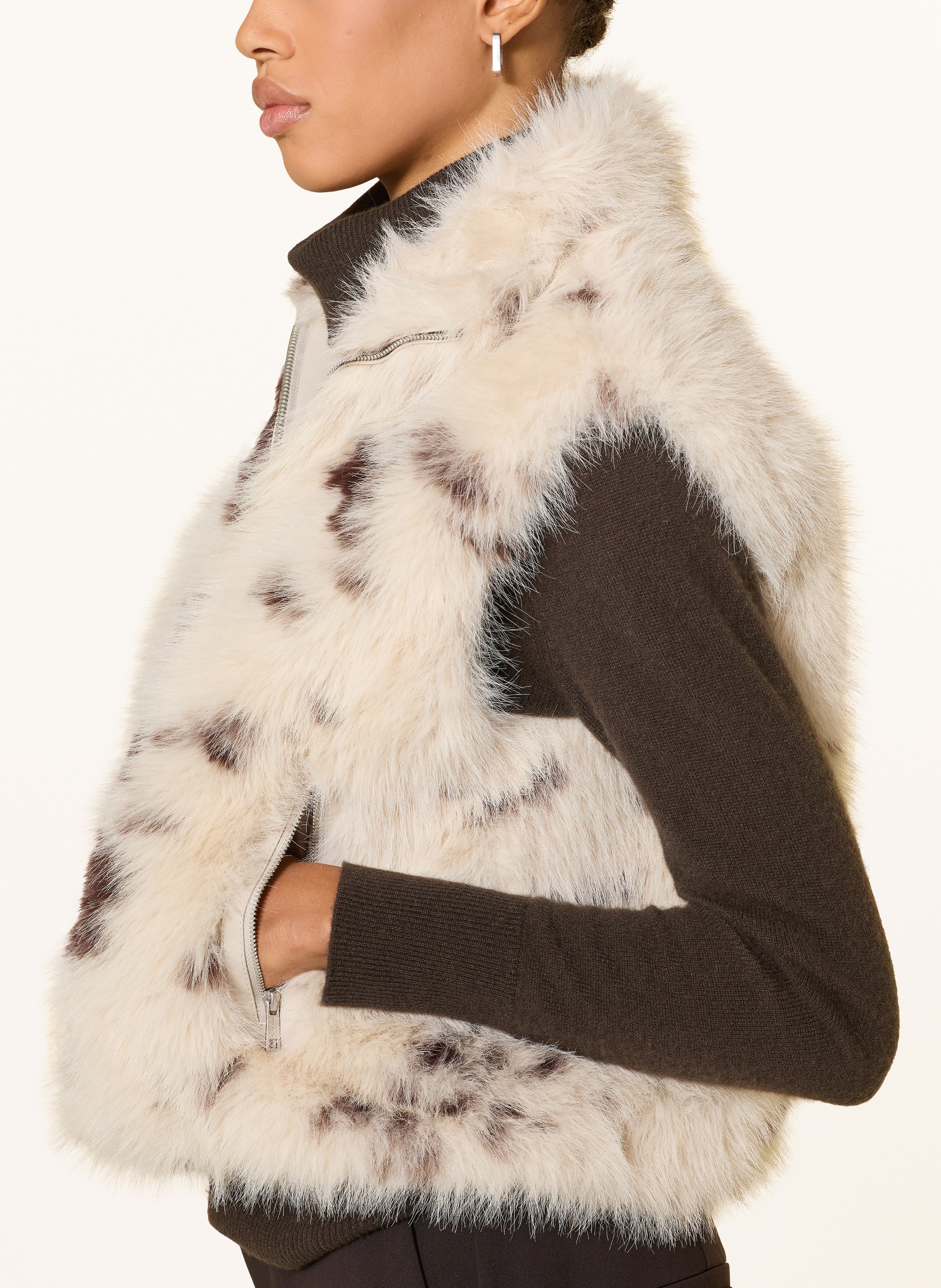 Thumbnail - Rino & Pelle Kunstfell-Weste weiss