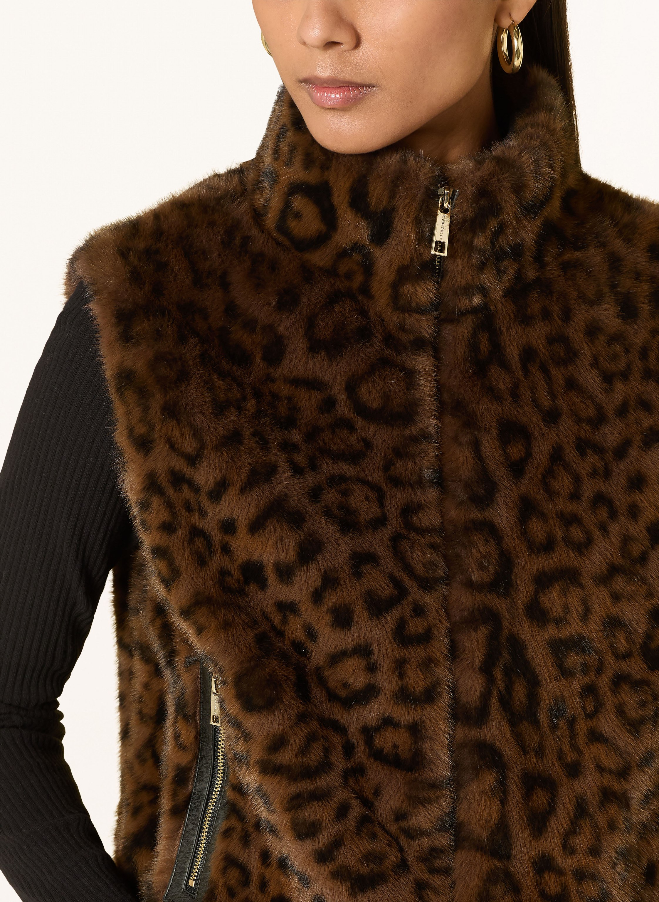 Thumbnail - Rino & Pelle Kunstfell-Weste braun