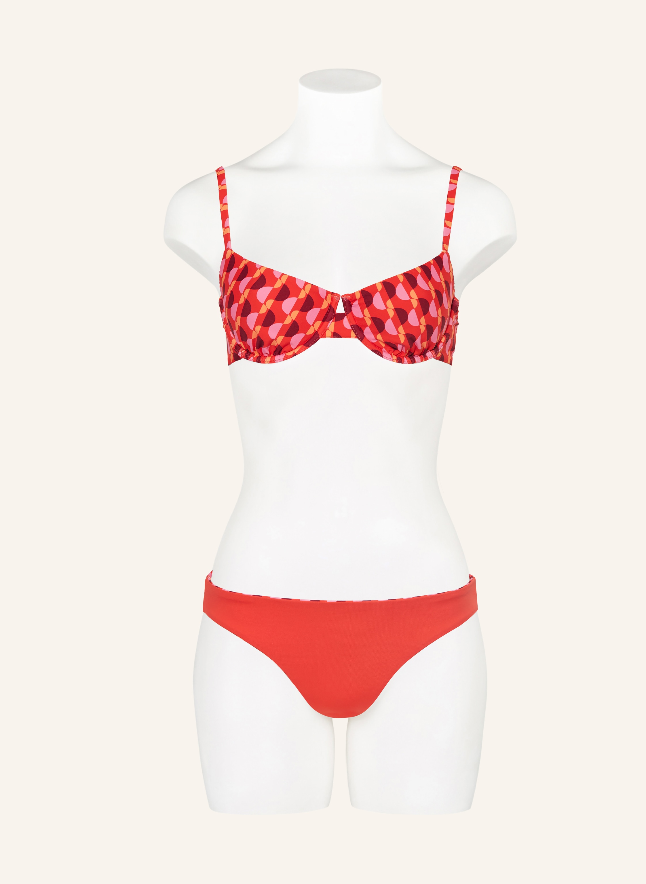 Thumbnail - Seafolly Basic-Bikini-Hose Sorrento Zum Wenden rot