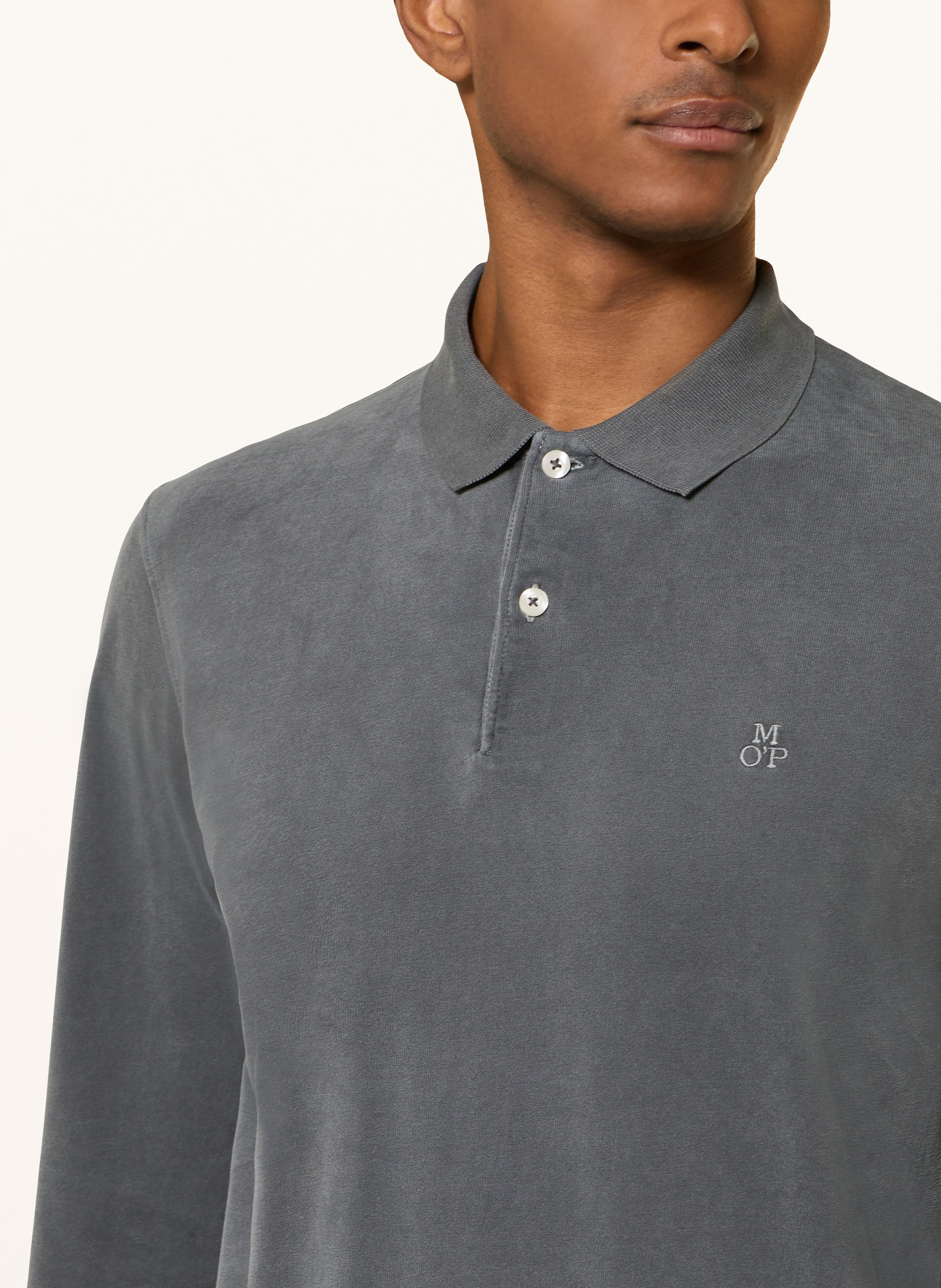 Thumbnail - Marc O'polo Jersey-Poloshirt grau