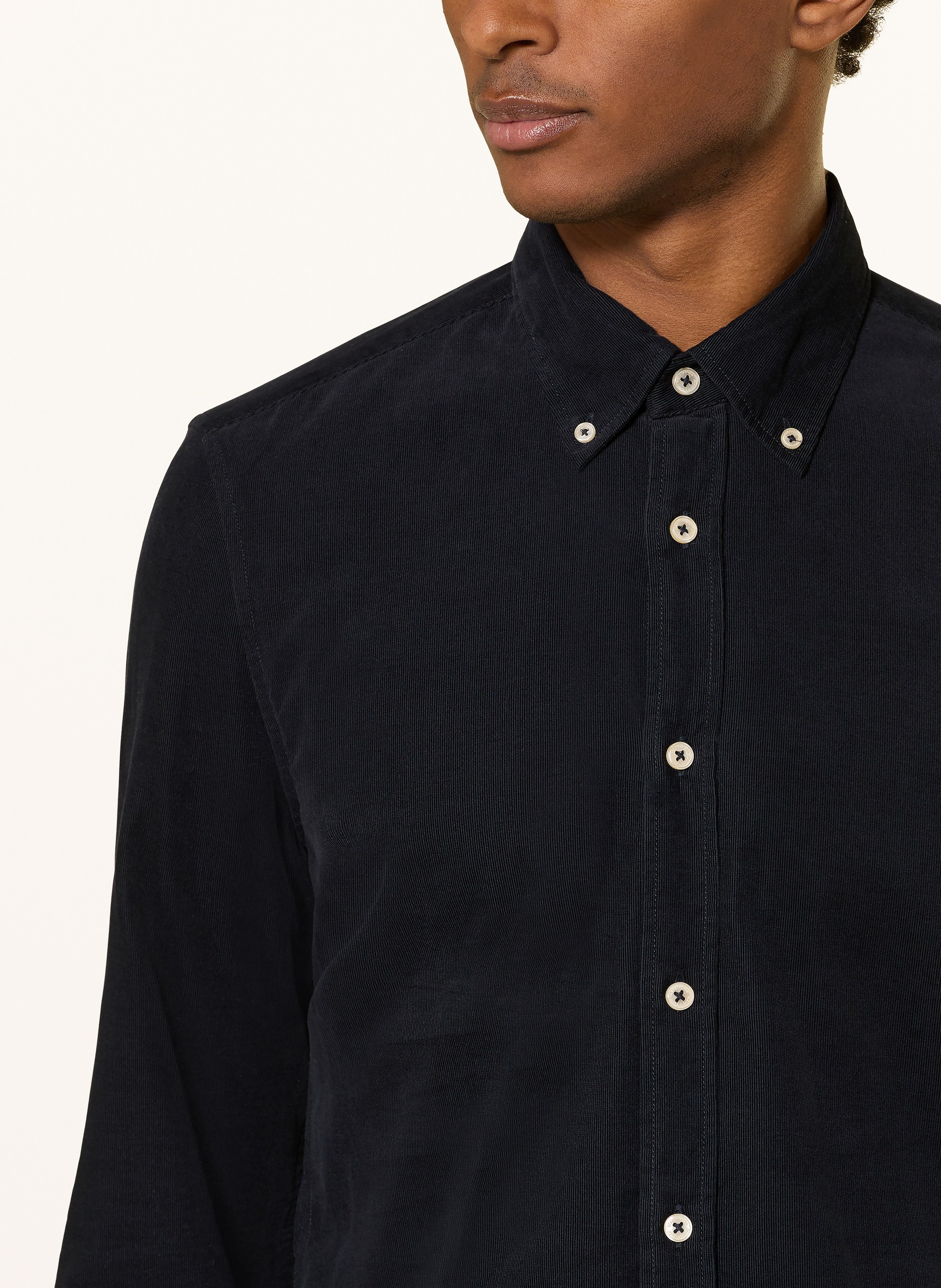 Thumbnail - Marc O'polo Cordhemd Shaped Fit blau