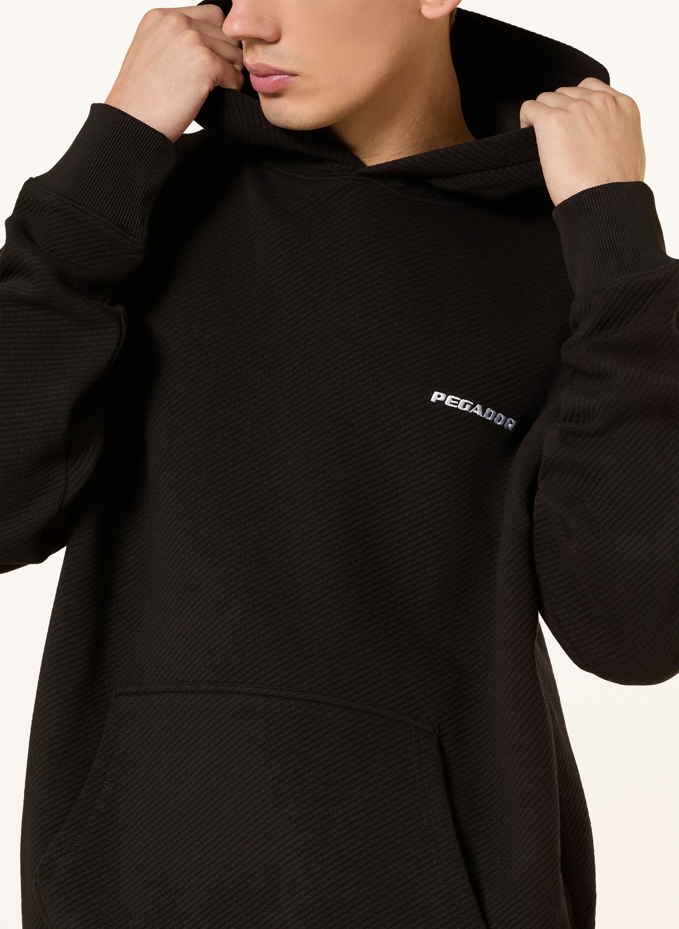 Thumbnail - Pegador Oversized-Hoodie Tate schwarz