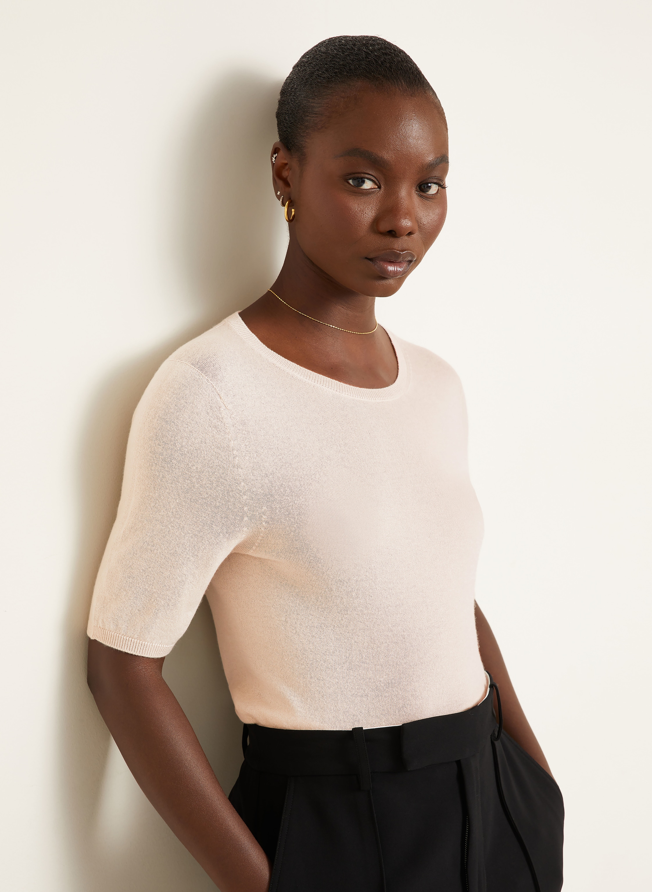 Thumbnail - Iris Von Arnim Strickshirt beige