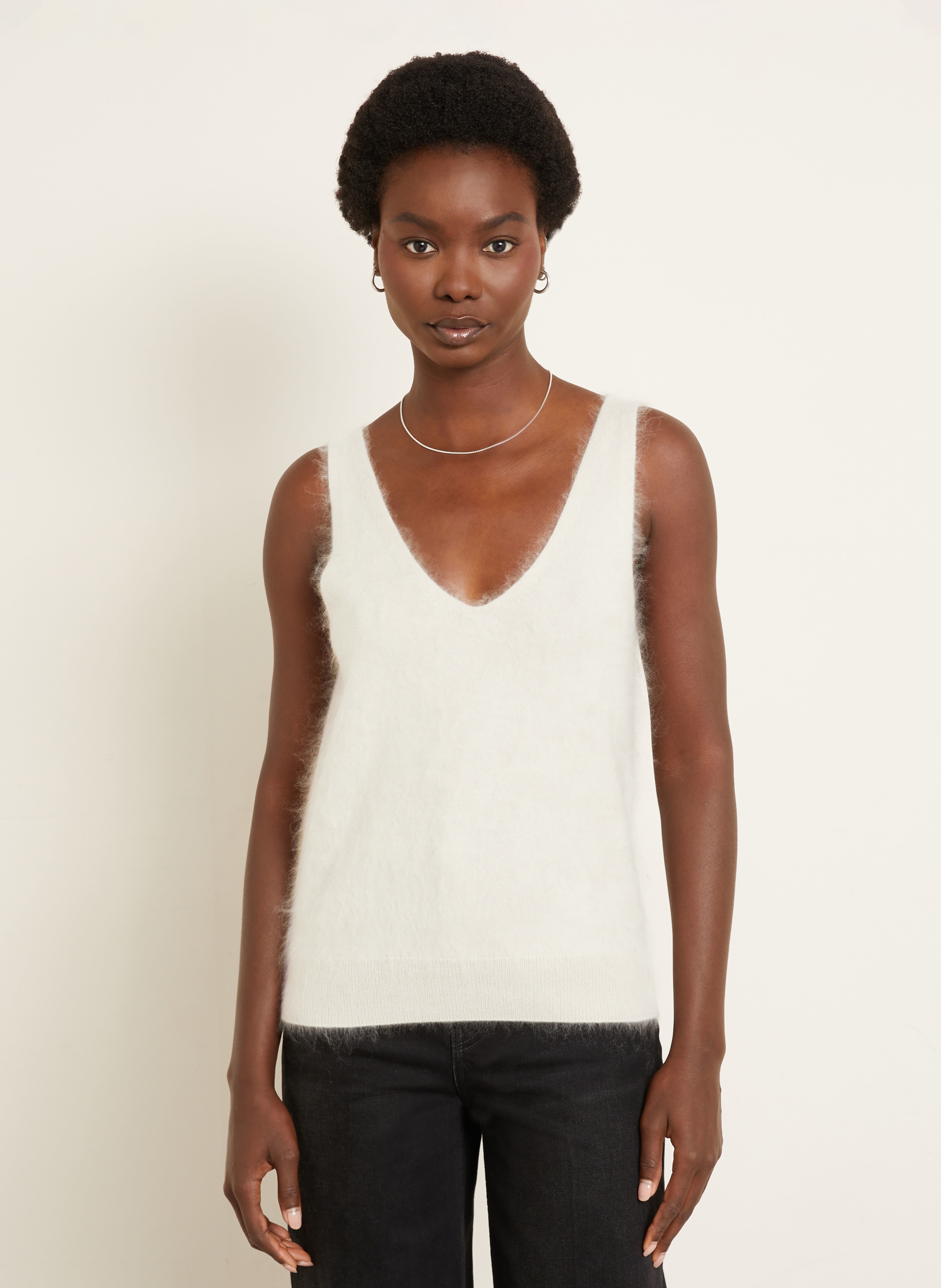 Thumbnail - Iris Von Arnim Stricktop Kala Aus Cashmere beige