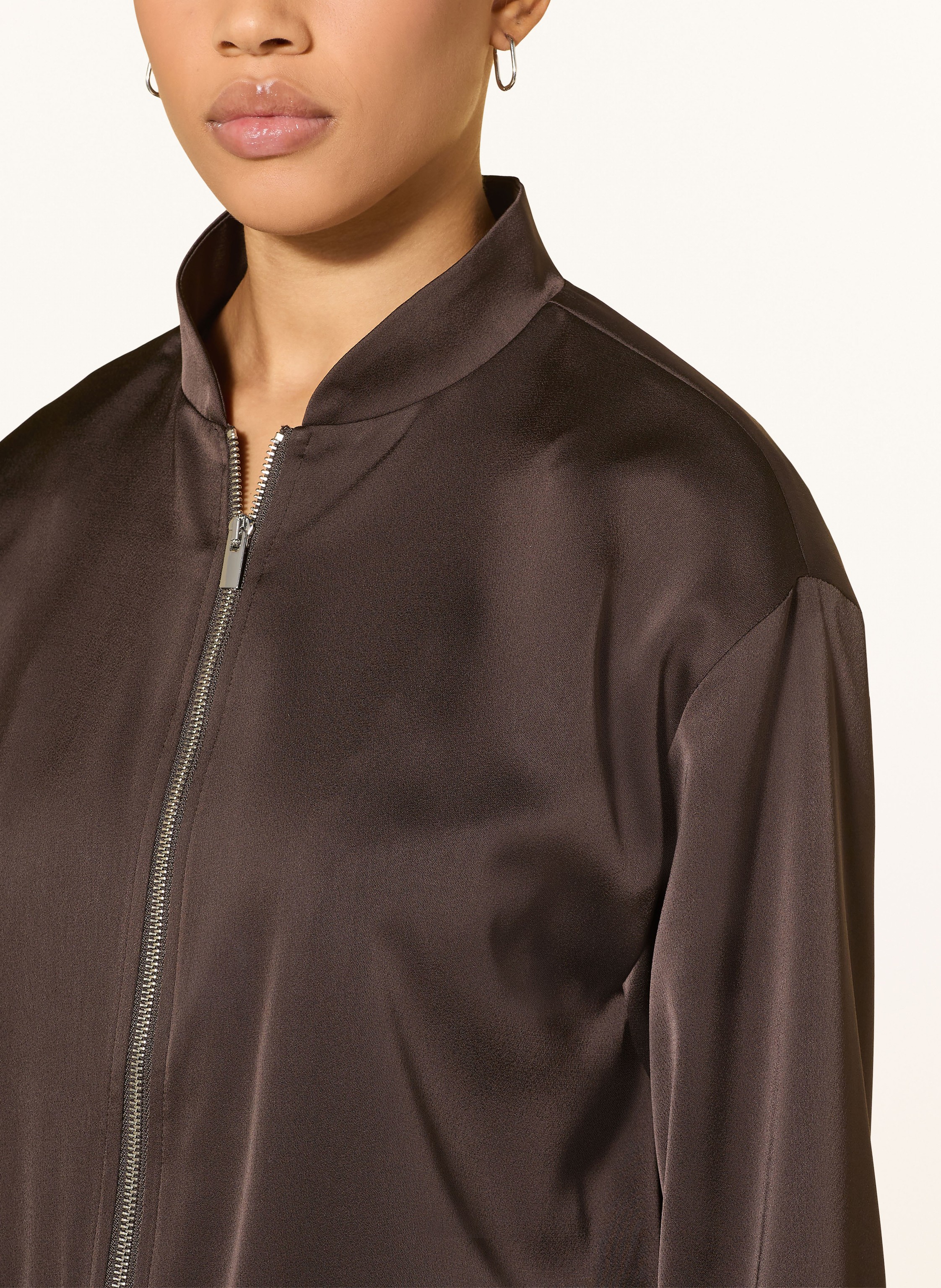 Thumbnail - Darling Harbour Satinblouson braun