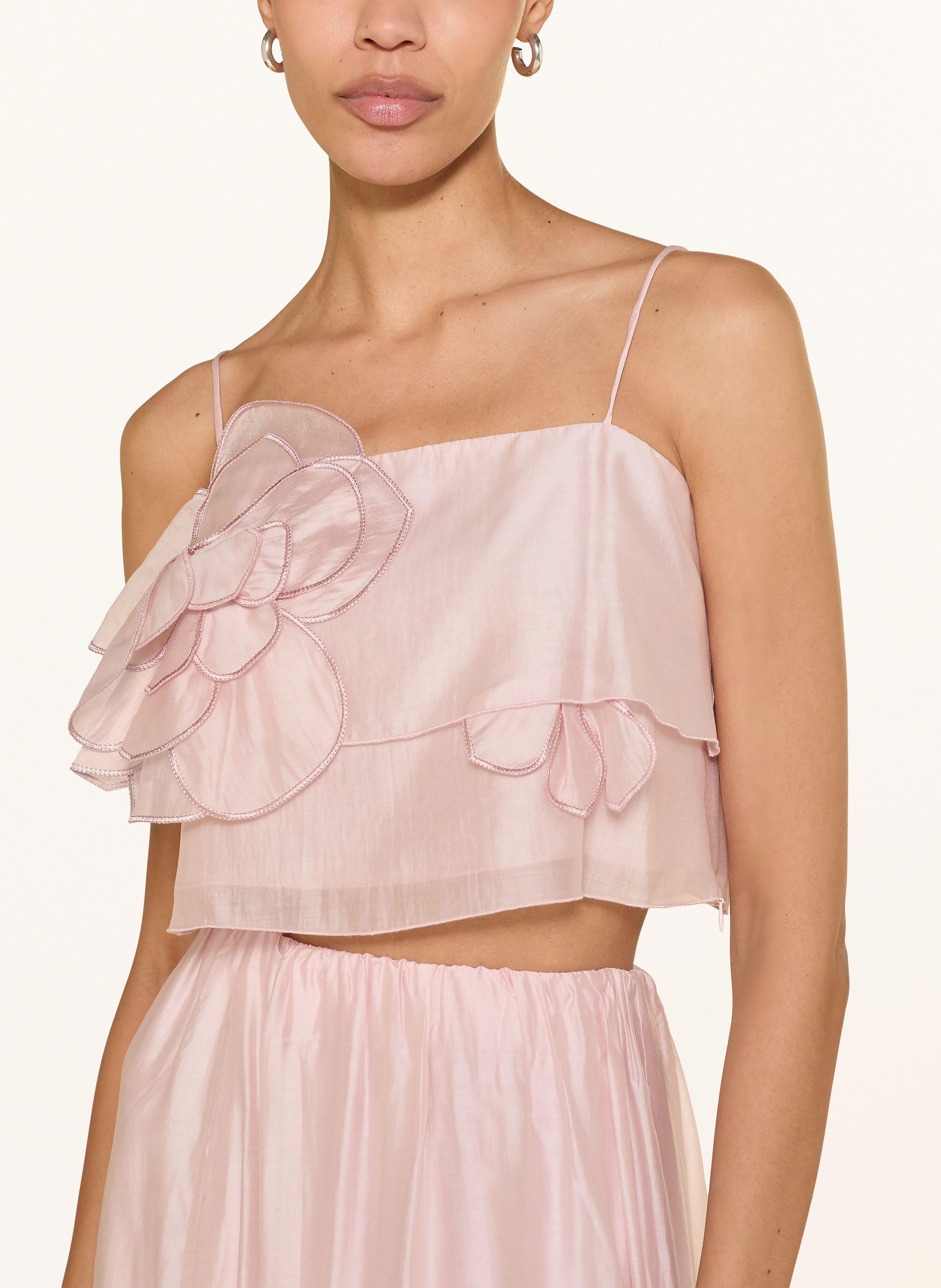 Thumbnail - Mrs & Hugs Cropped-Blusentop rosa