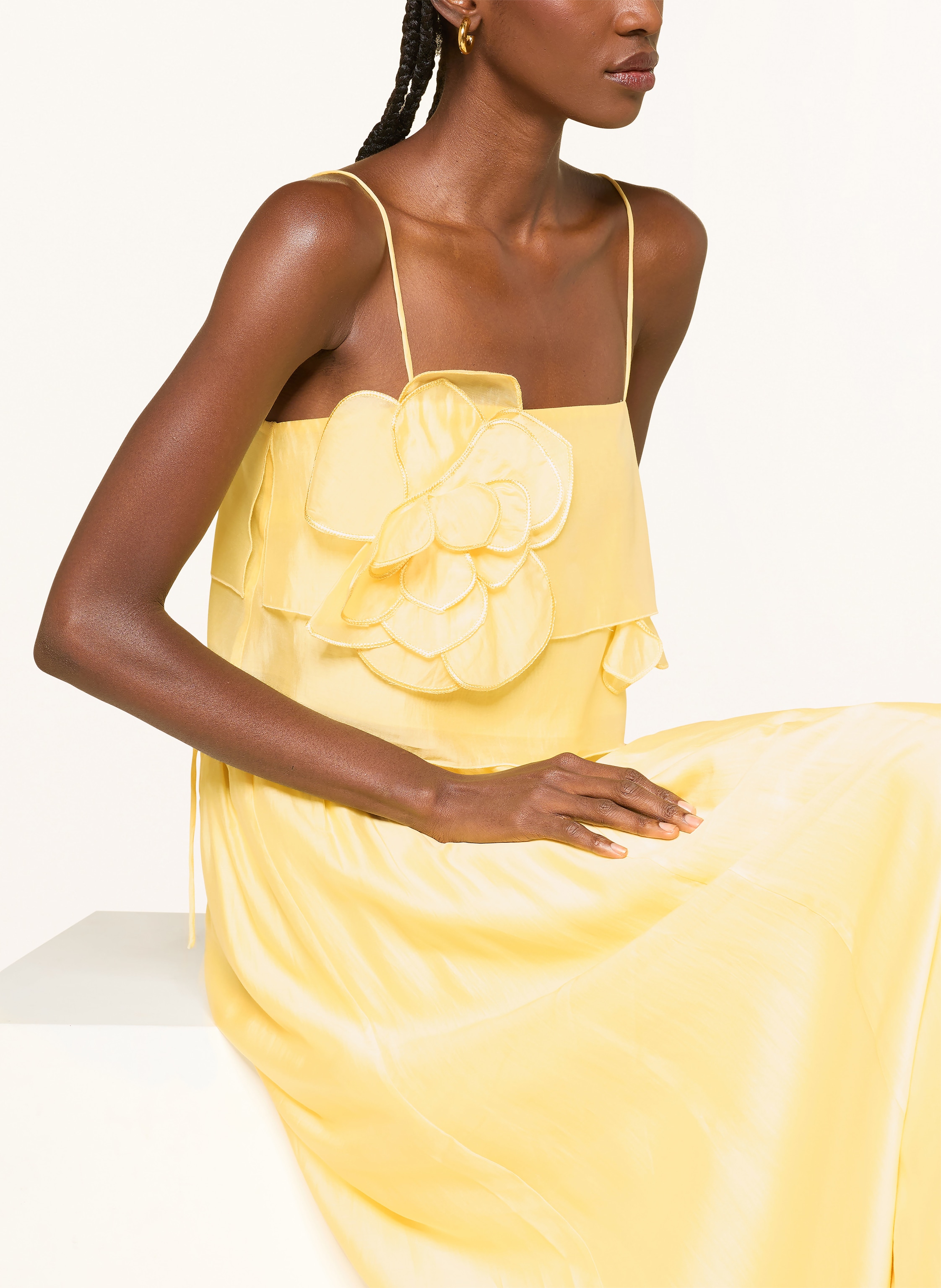 Thumbnail - Mrs & Hugs Cropped-Blusentop gelb