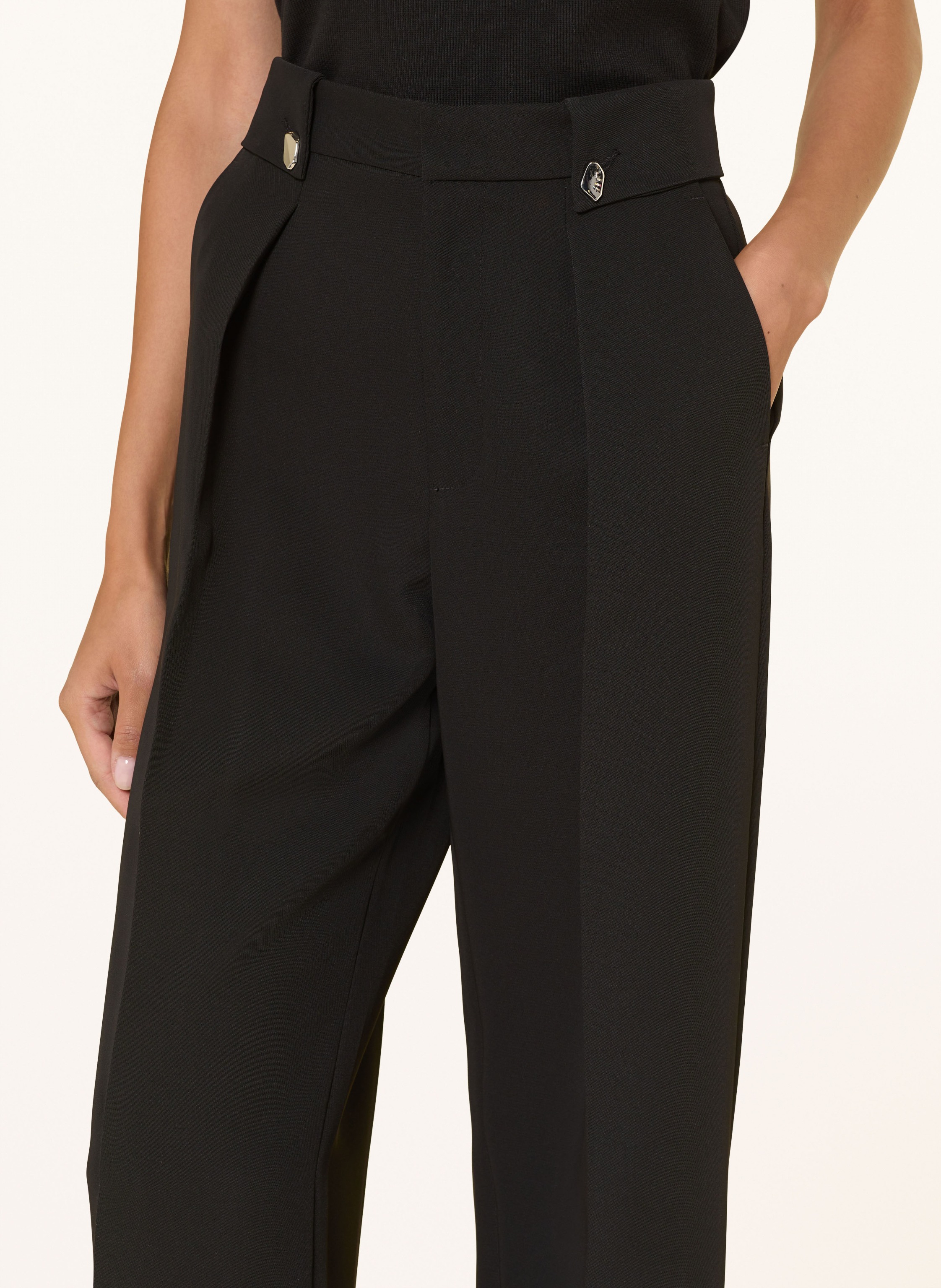 Thumbnail - Mrs & Hugs Marlenehose schwarz