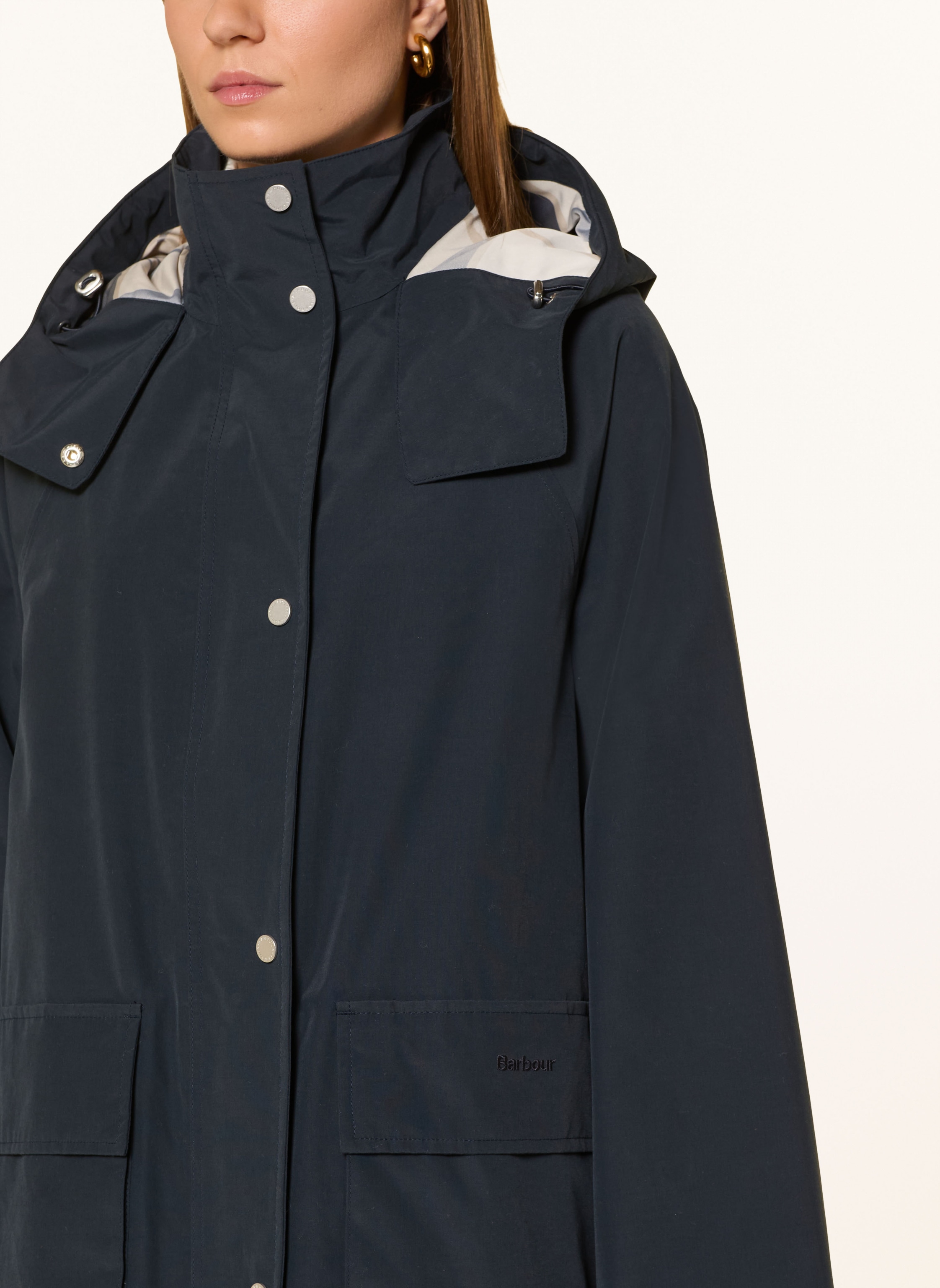 Thumbnail - Barbour Parka Devlin blau