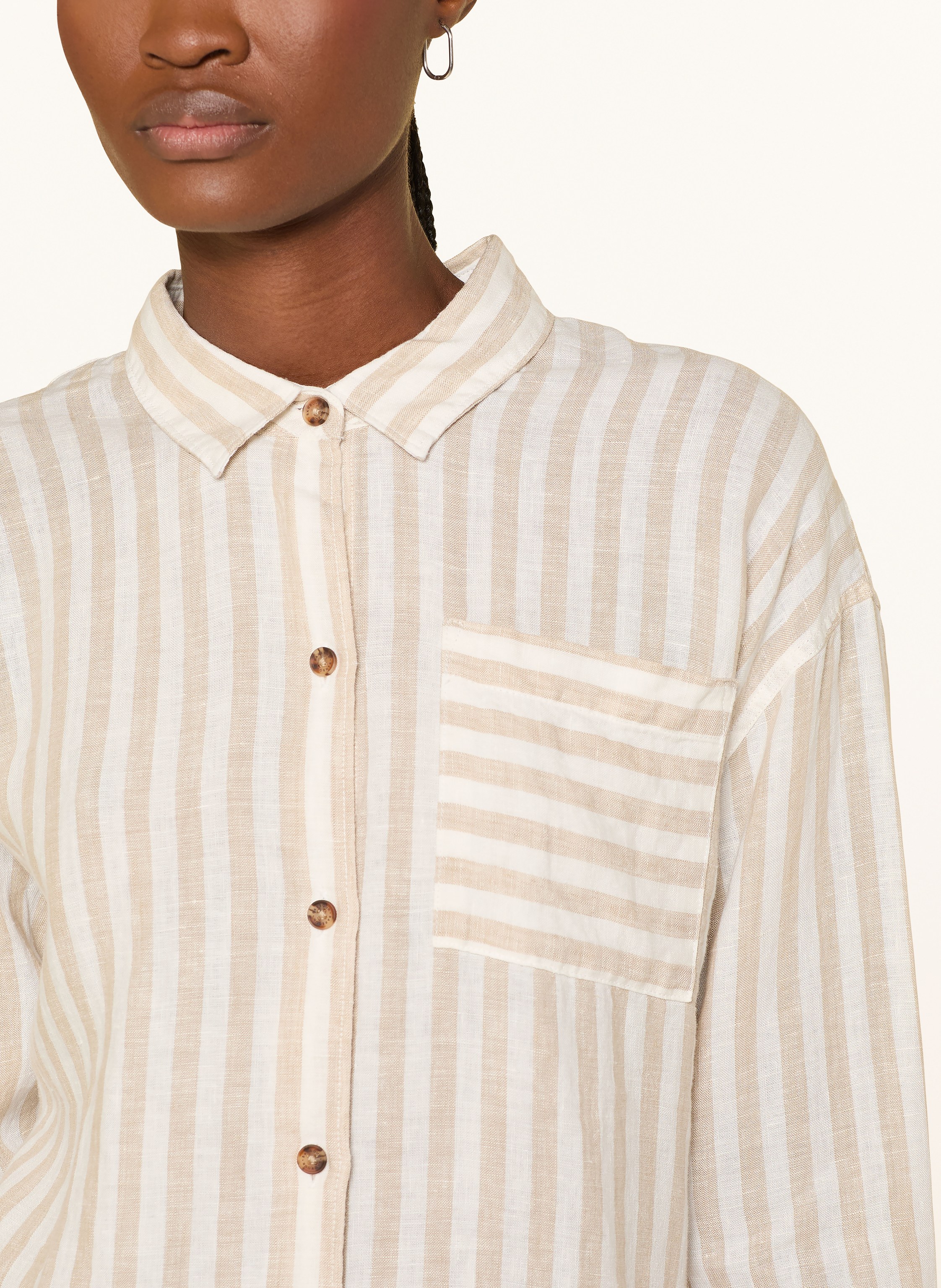 Thumbnail - Barbour Hemdbluse Annie Aus Leinen beige