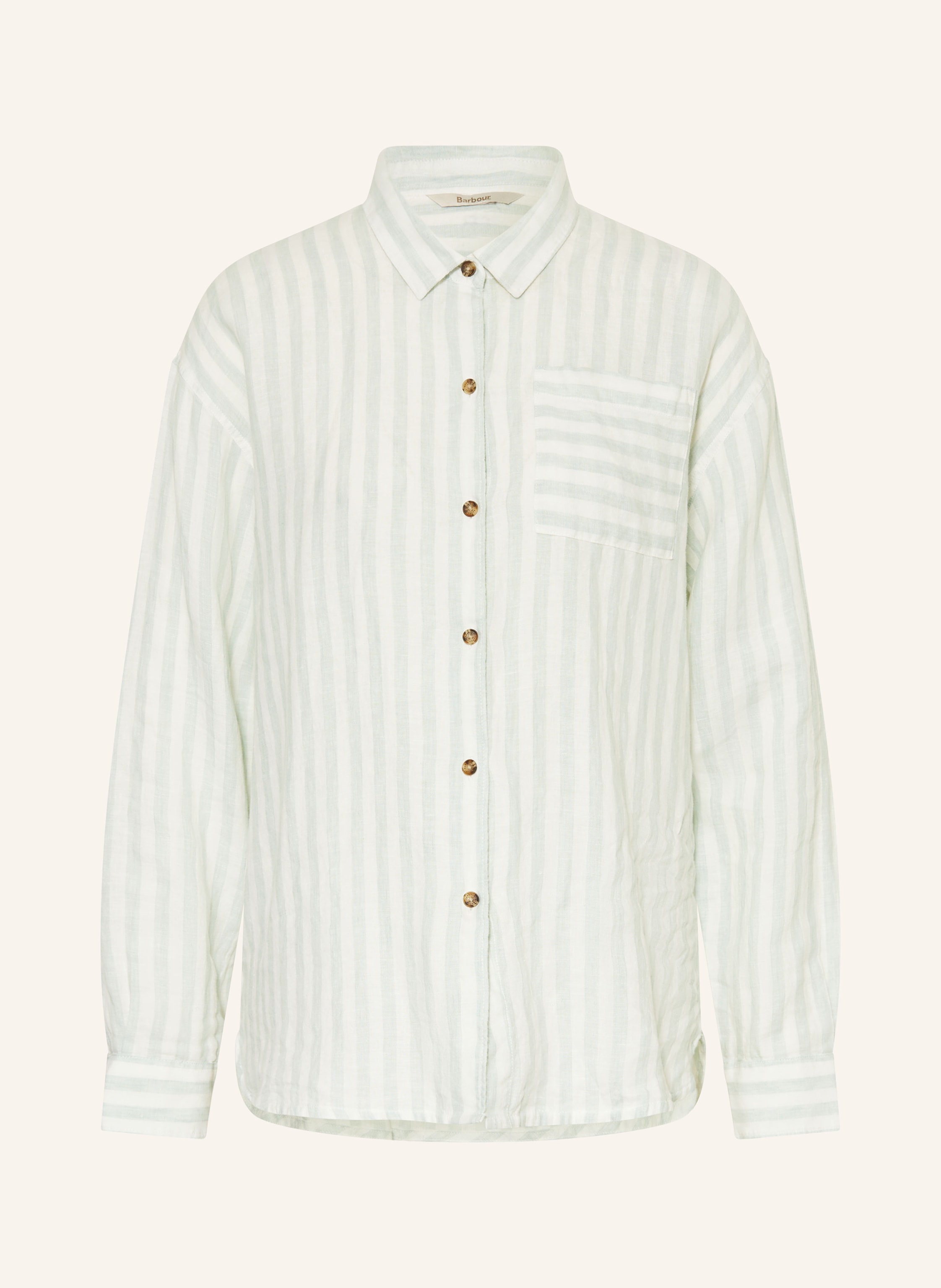 Barbour Hemdbluse Annie Aus Leinen gruen