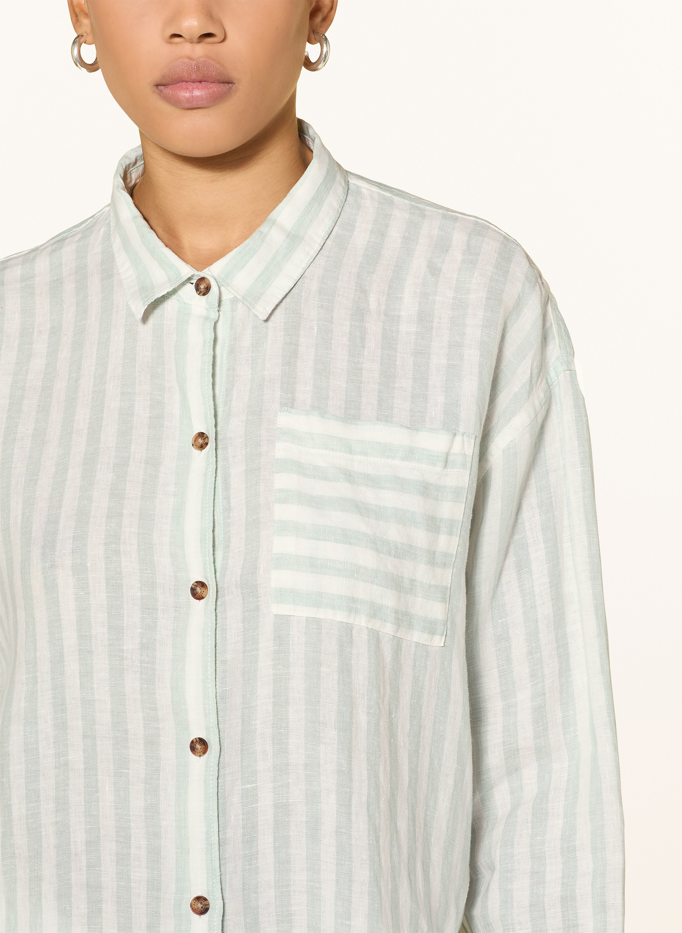 Thumbnail - Barbour Hemdbluse Annie Aus Leinen gruen