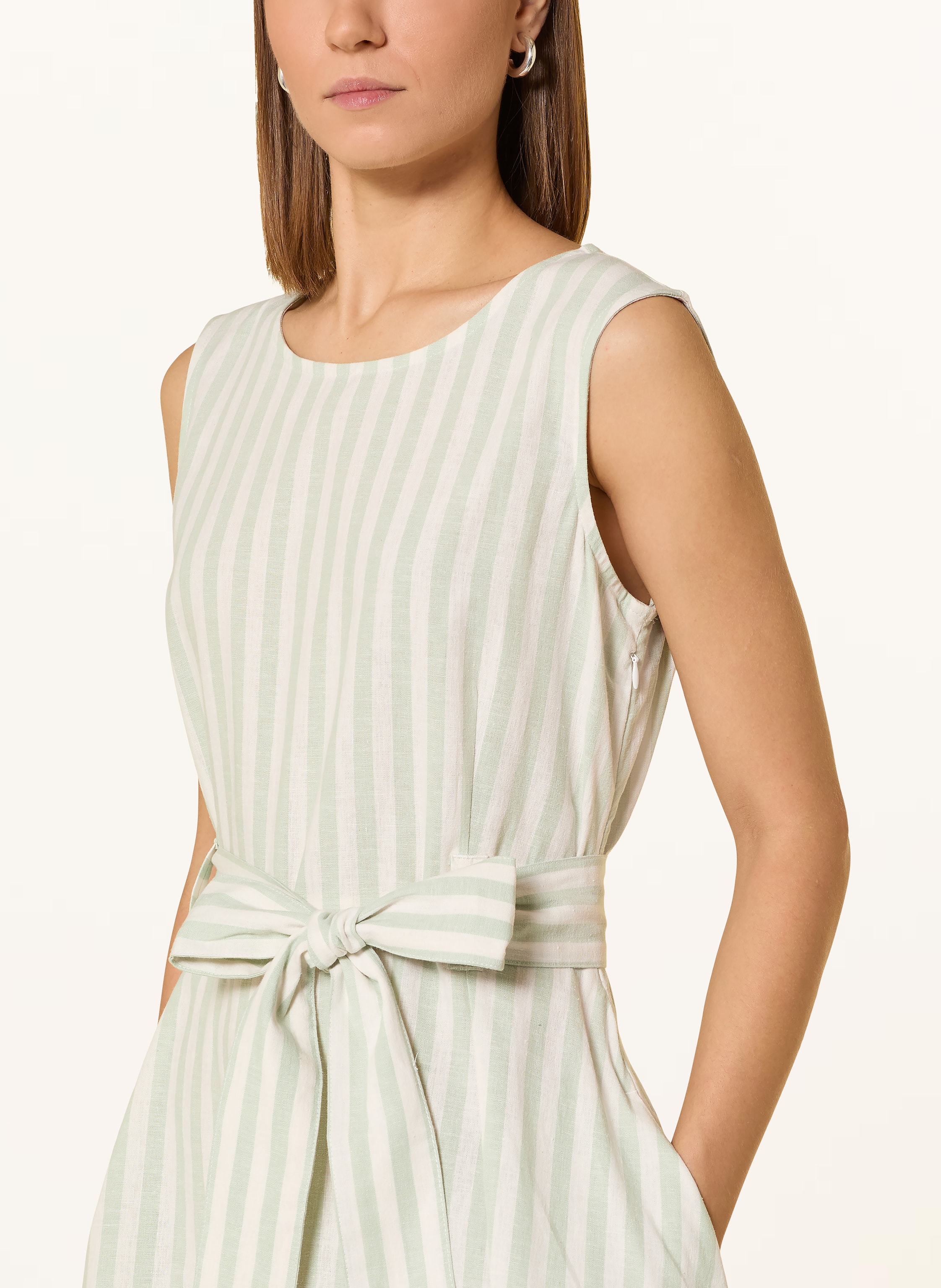 Thumbnail - Barbour Kleid Inez Mit Leinen gruen