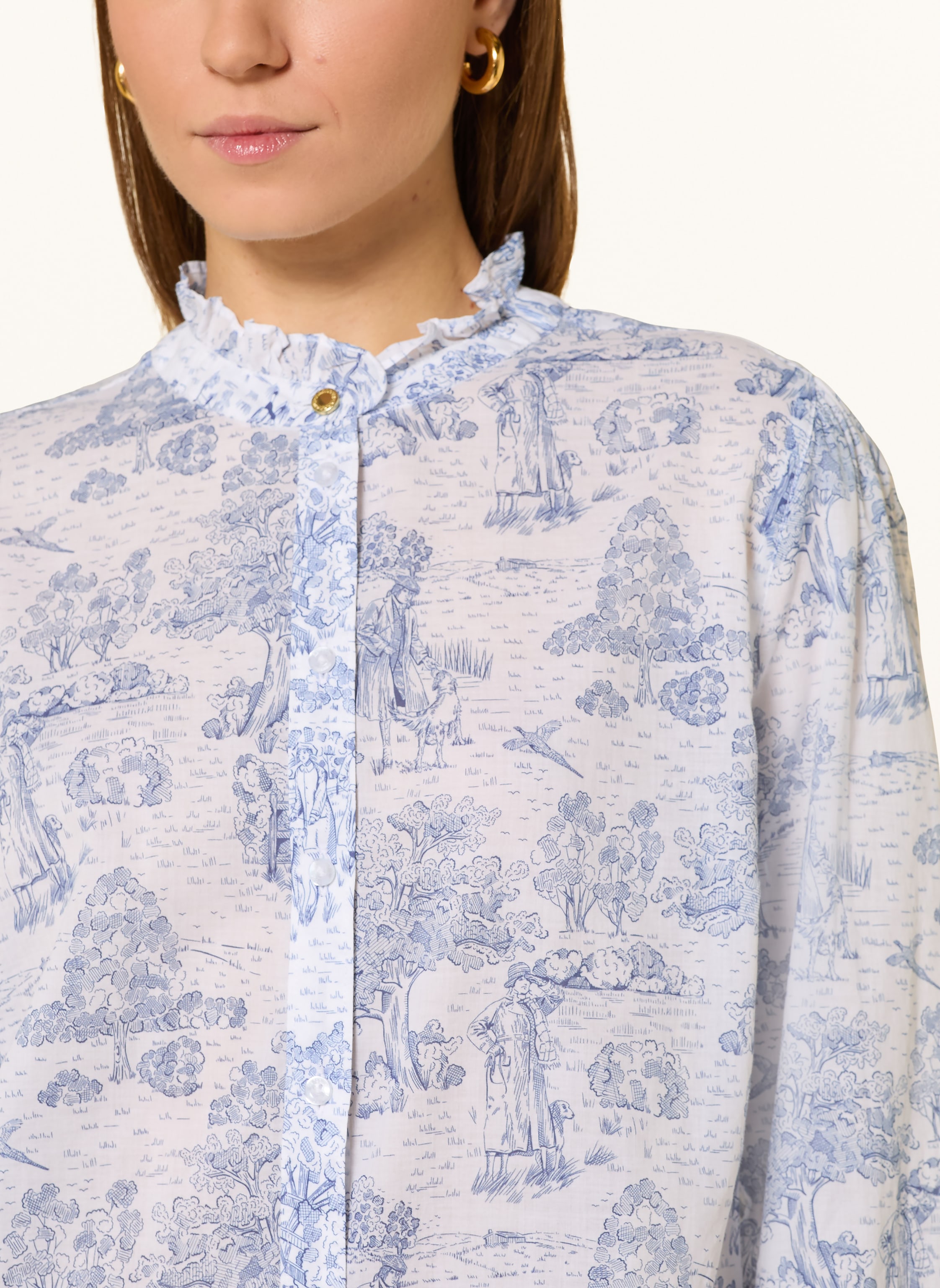Thumbnail - Barbour Bluse Wisteria blau