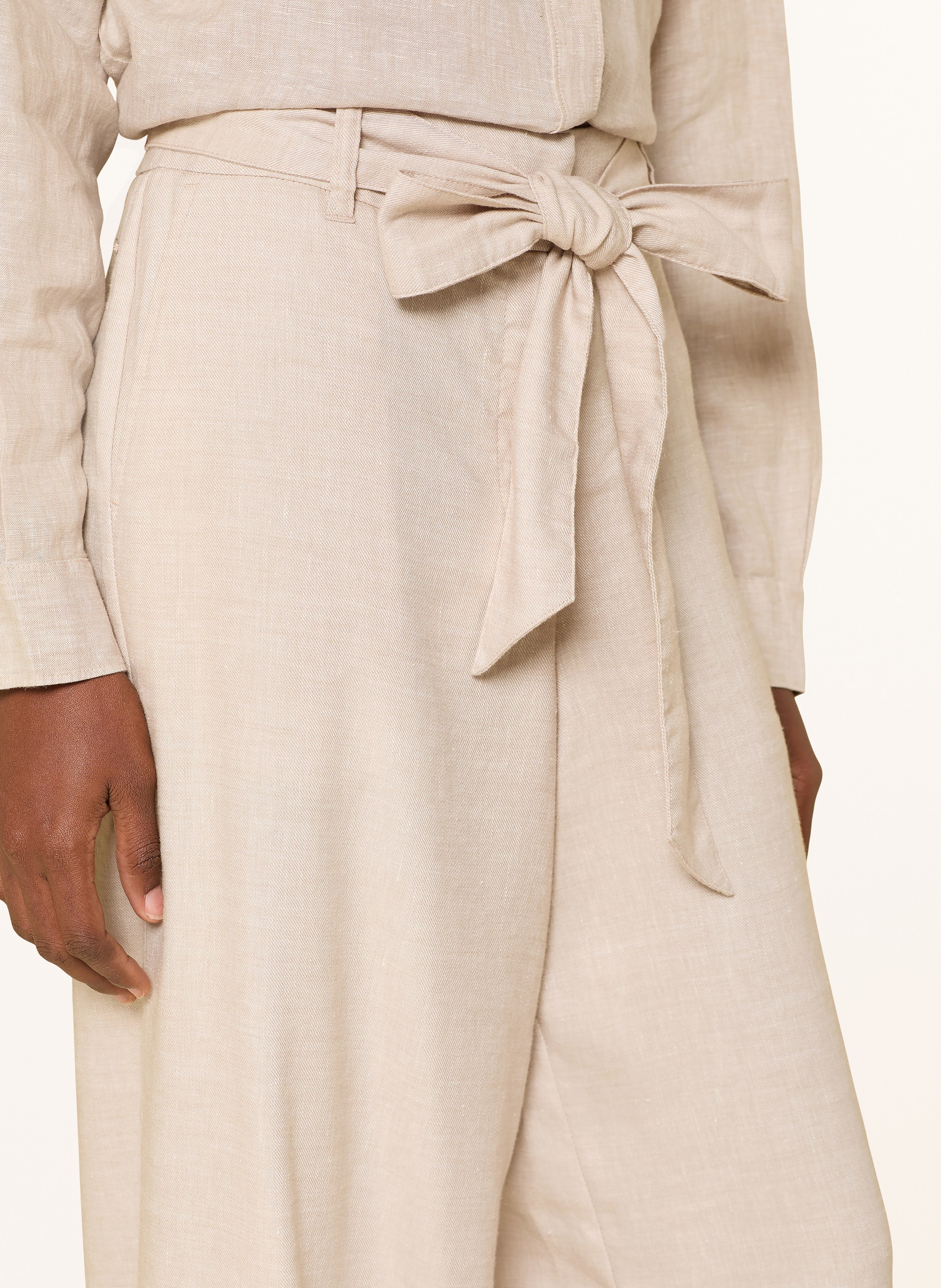 Thumbnail - Barbour Marlenehose Gabby Mit Leinen beige