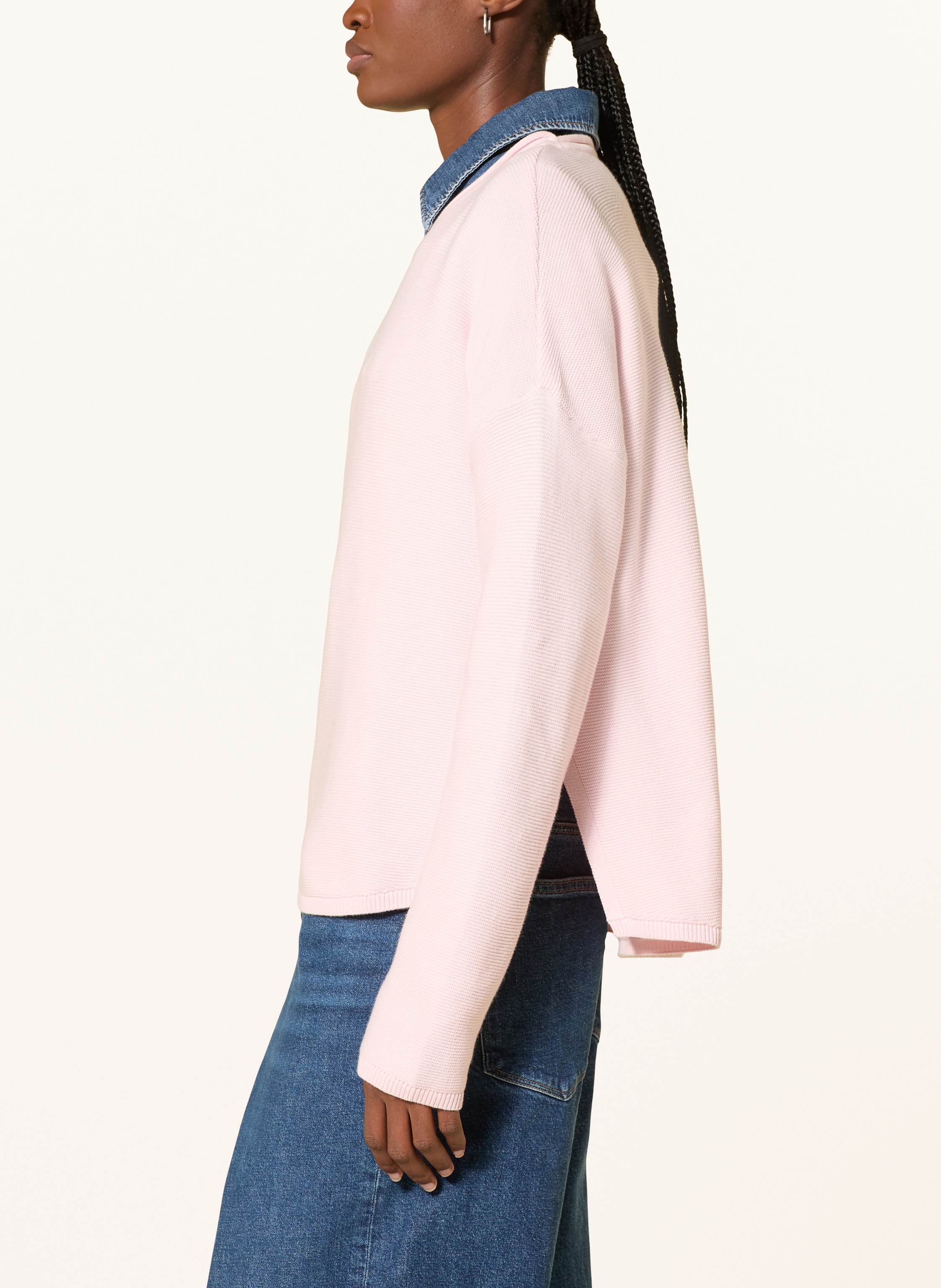 Thumbnail - Barbour Pullover Marine rosa