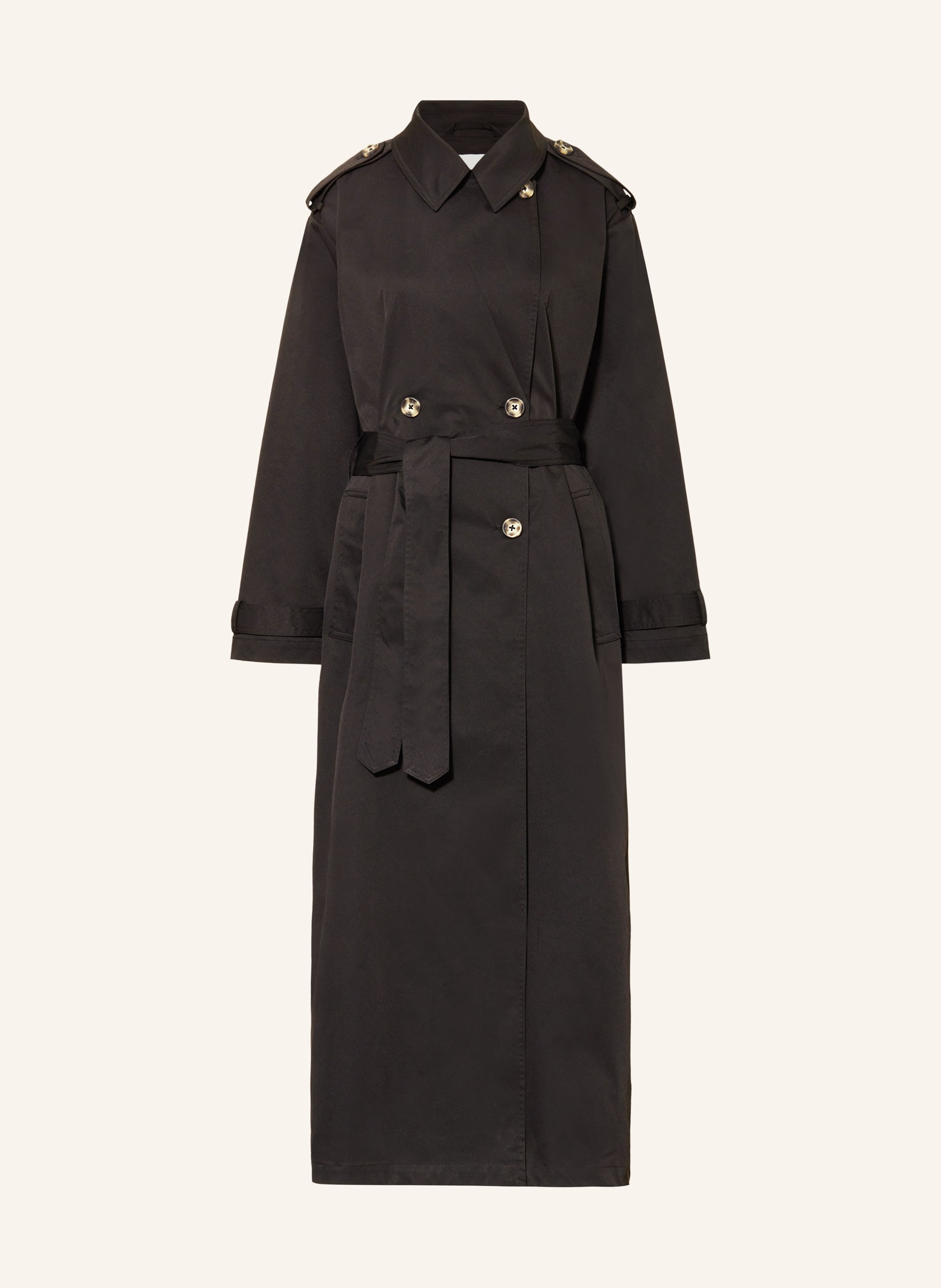 Ichi Trenchcoat Ihgilana schwarz