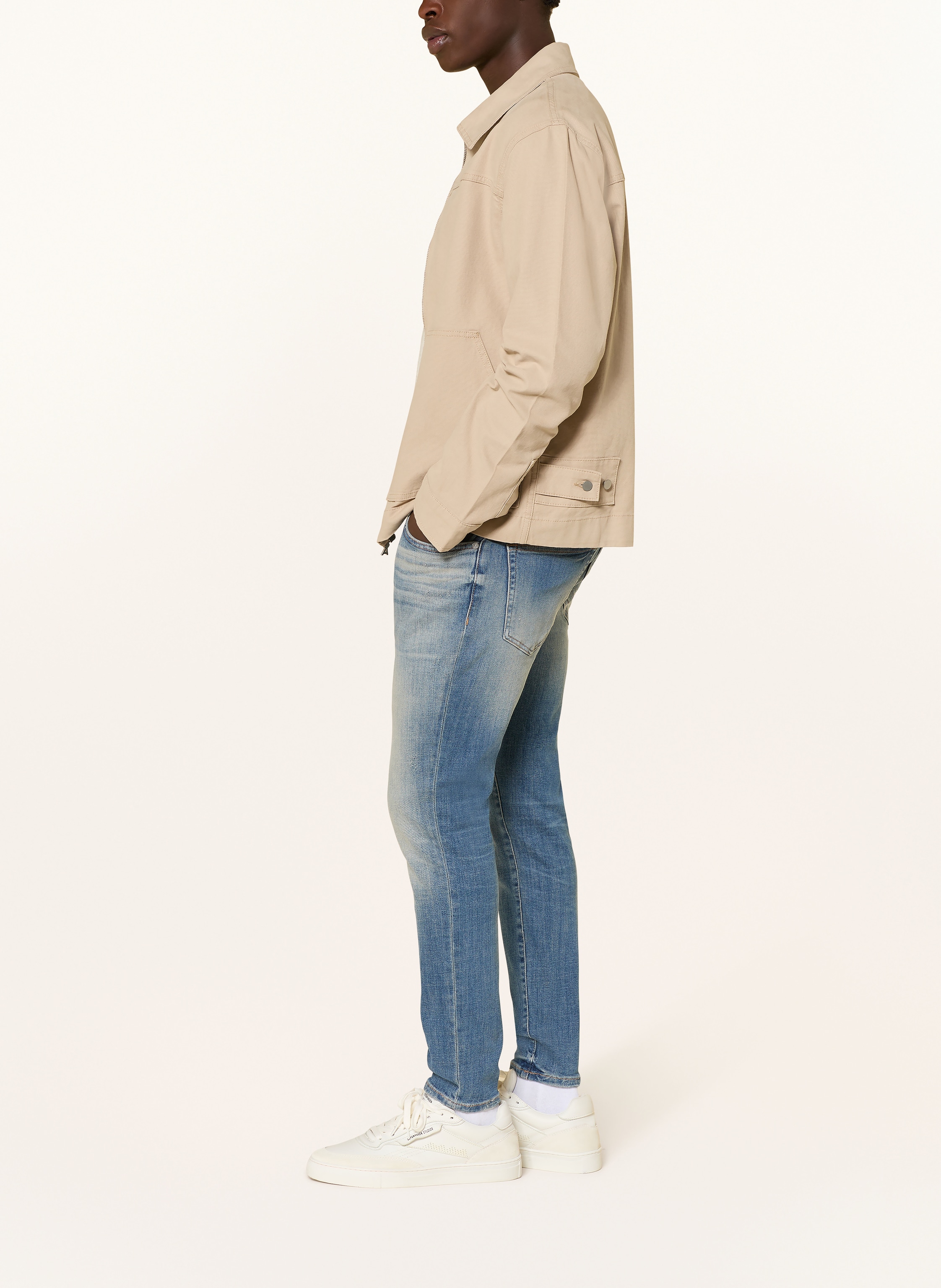 Thumbnail - Goldgarn Denim Jeans Neckarau Twisted Cropped Fit blau