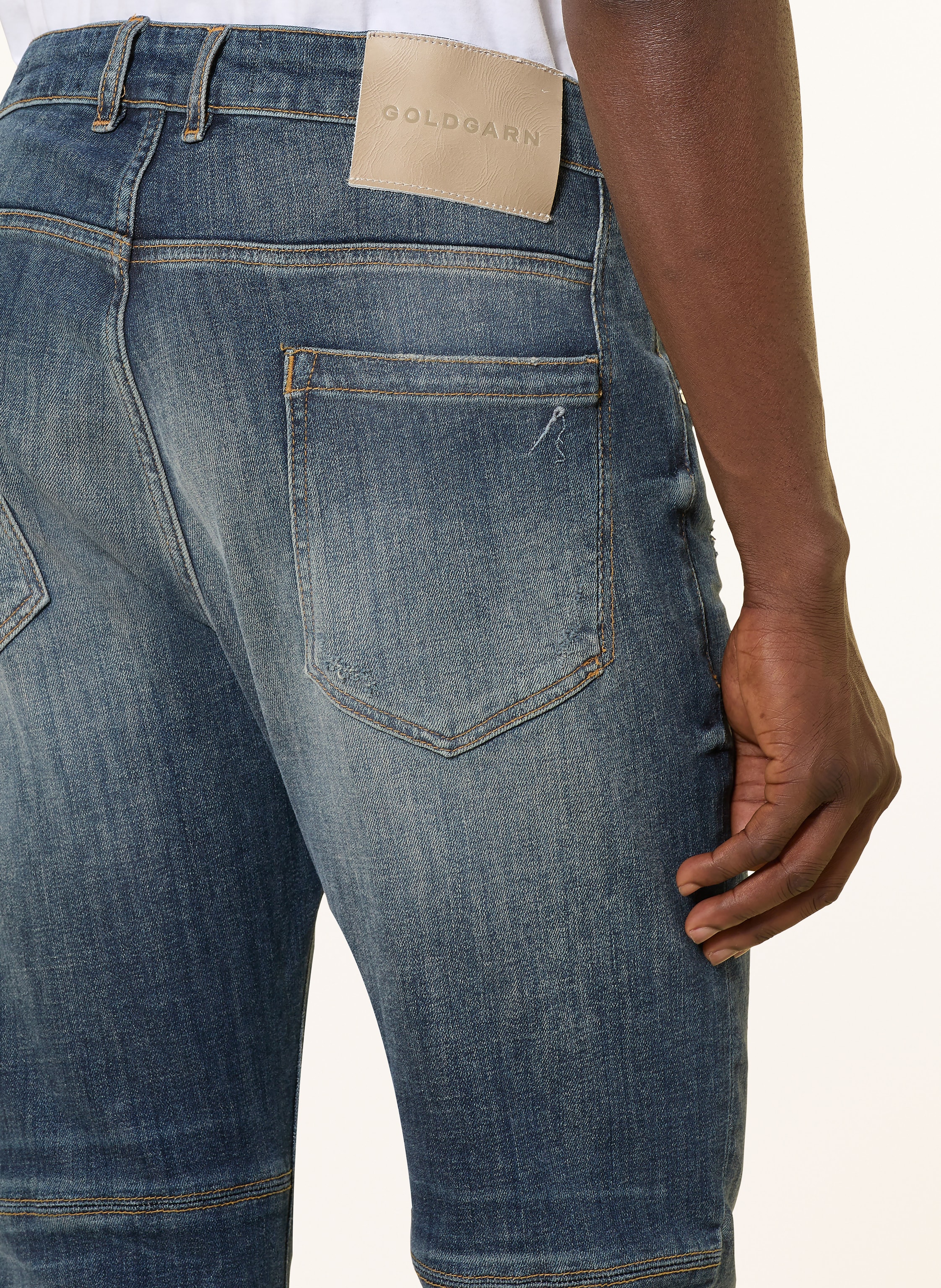 Thumbnail - Goldgarn Denim Jeans q7 Tapered Fit blau